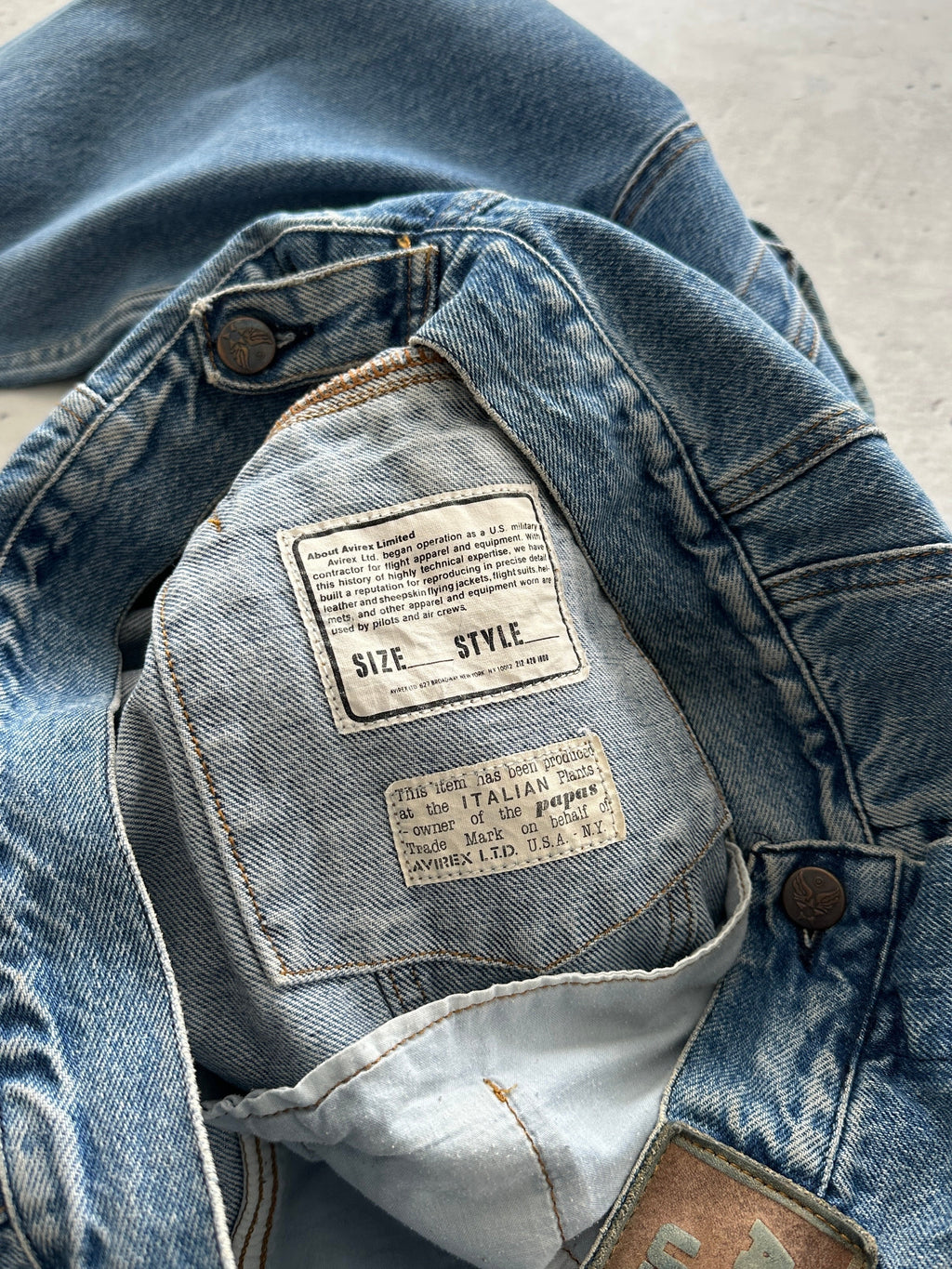 90's Avirex USA Denim Jacket (S)