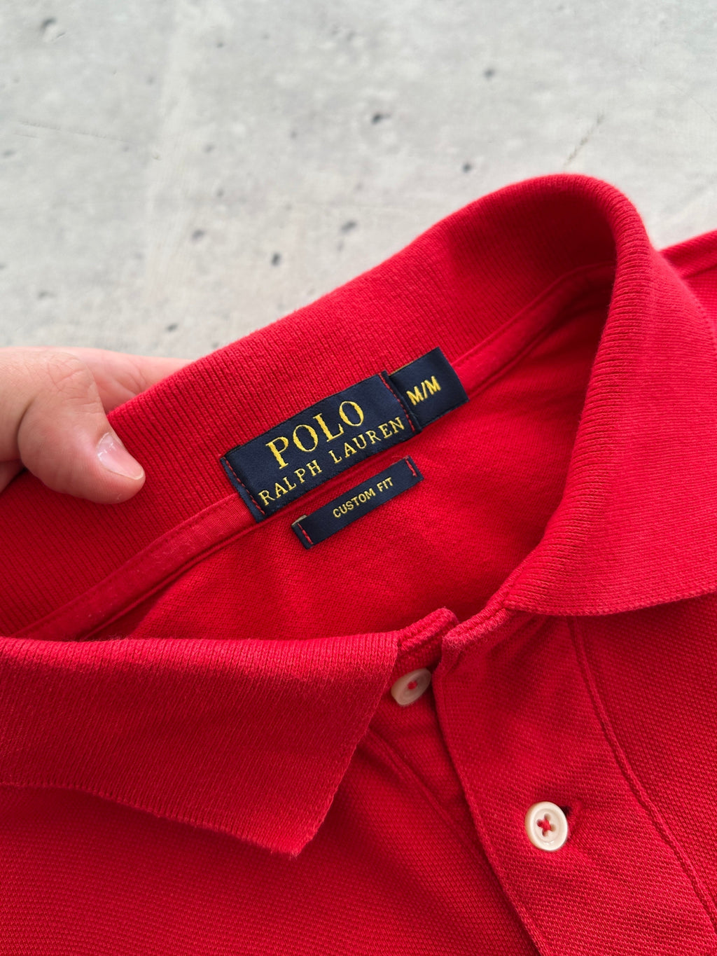 Ralph Lauren Embroidered Logo Long Sleeve Polo Shirt (M)