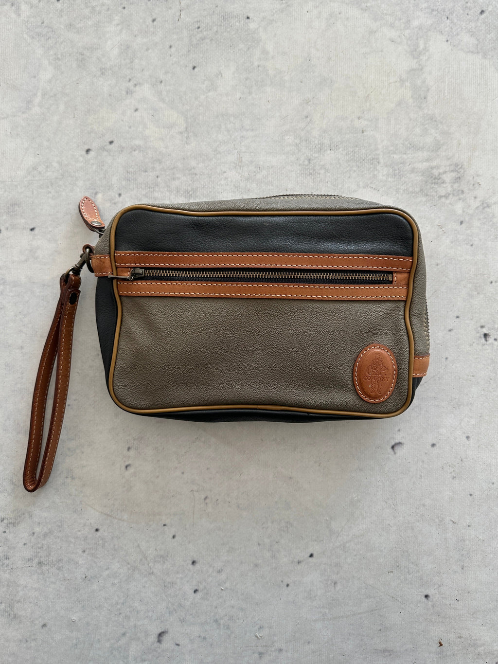 Vintage CP Company Leather Wash Bag / pouch (One Size)