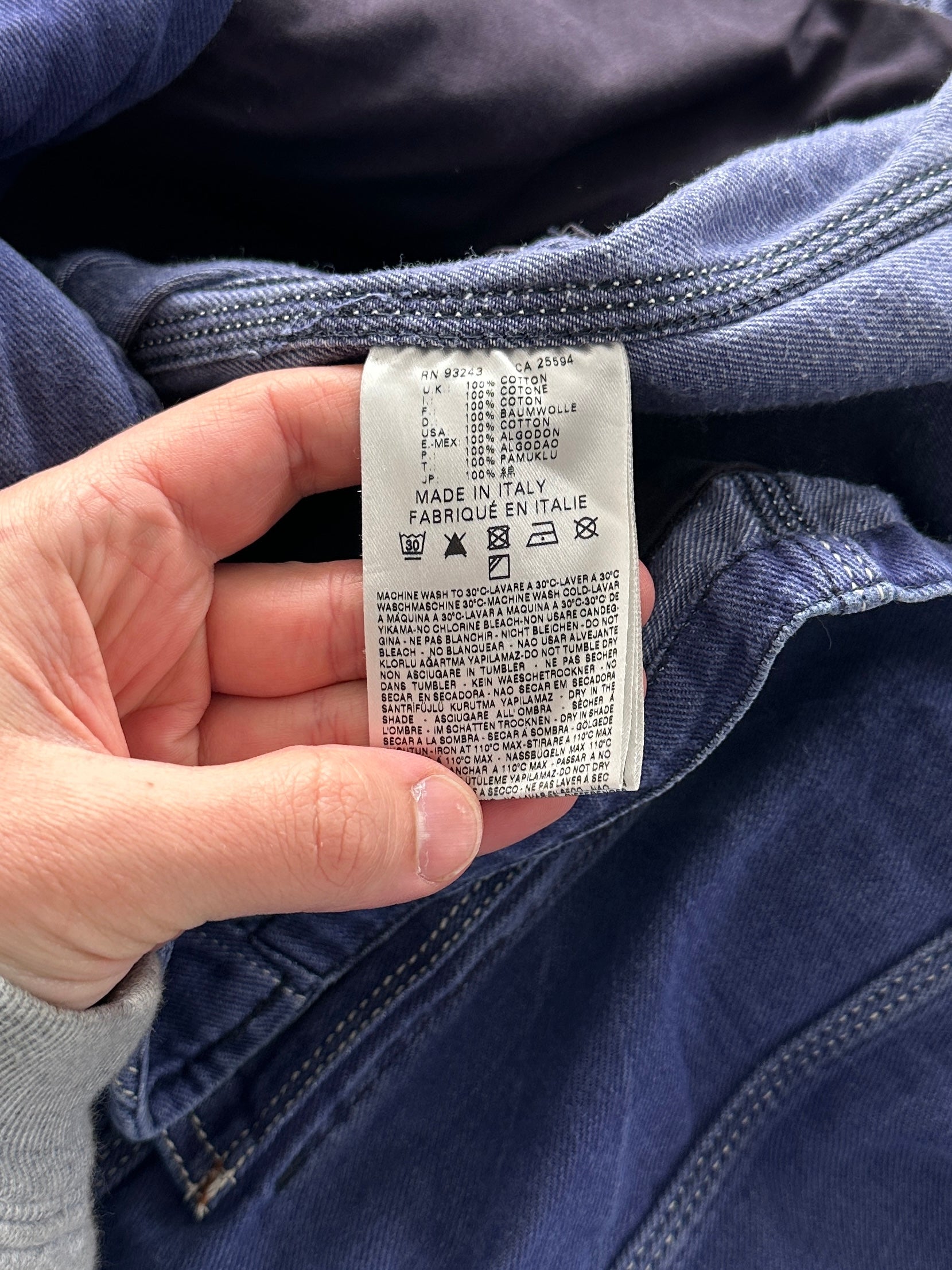 Diesel Embroidered Denim Button Up Overshirt (M)