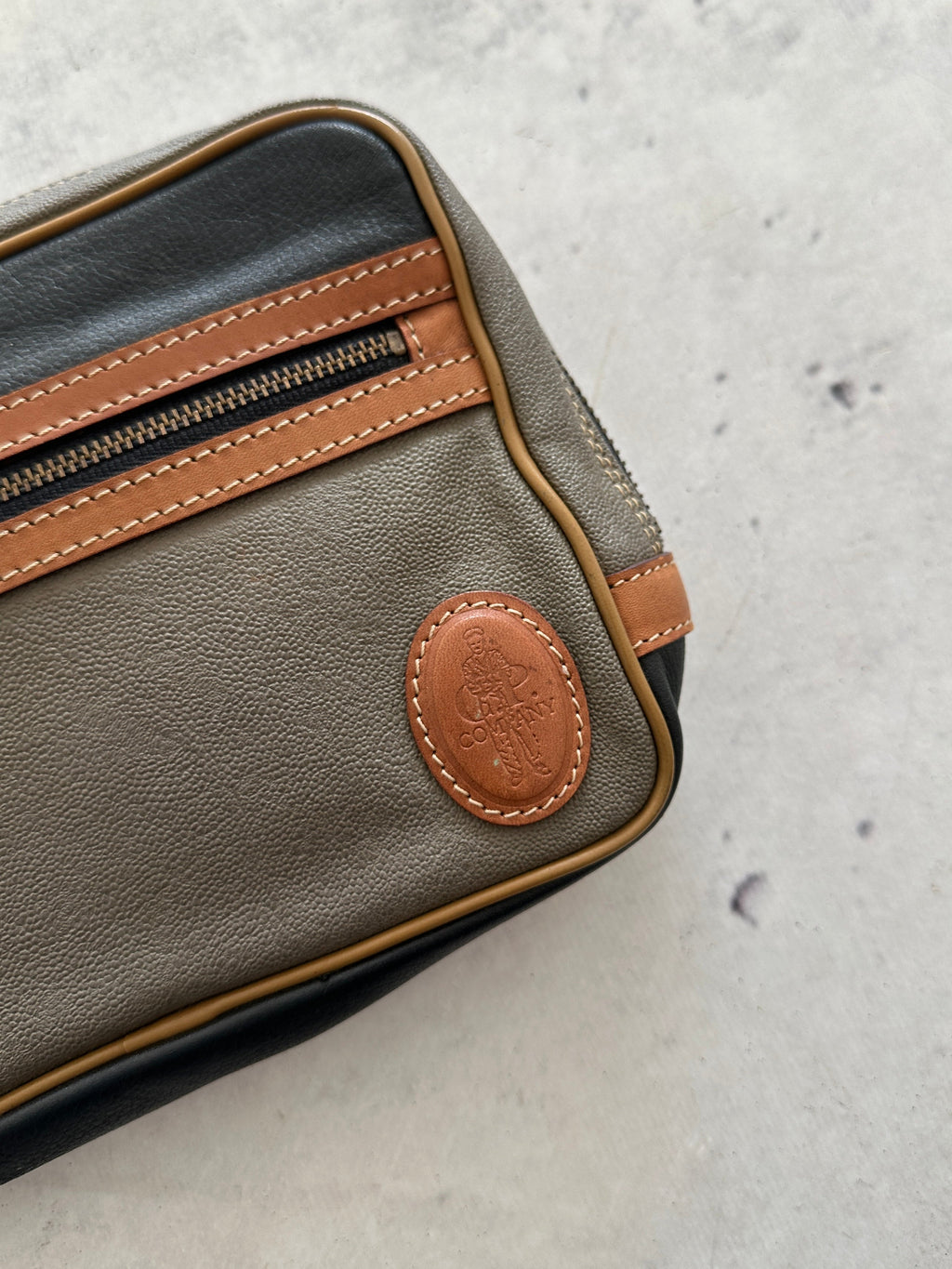 Vintage CP Company Leather Wash Bag / pouch (One Size)