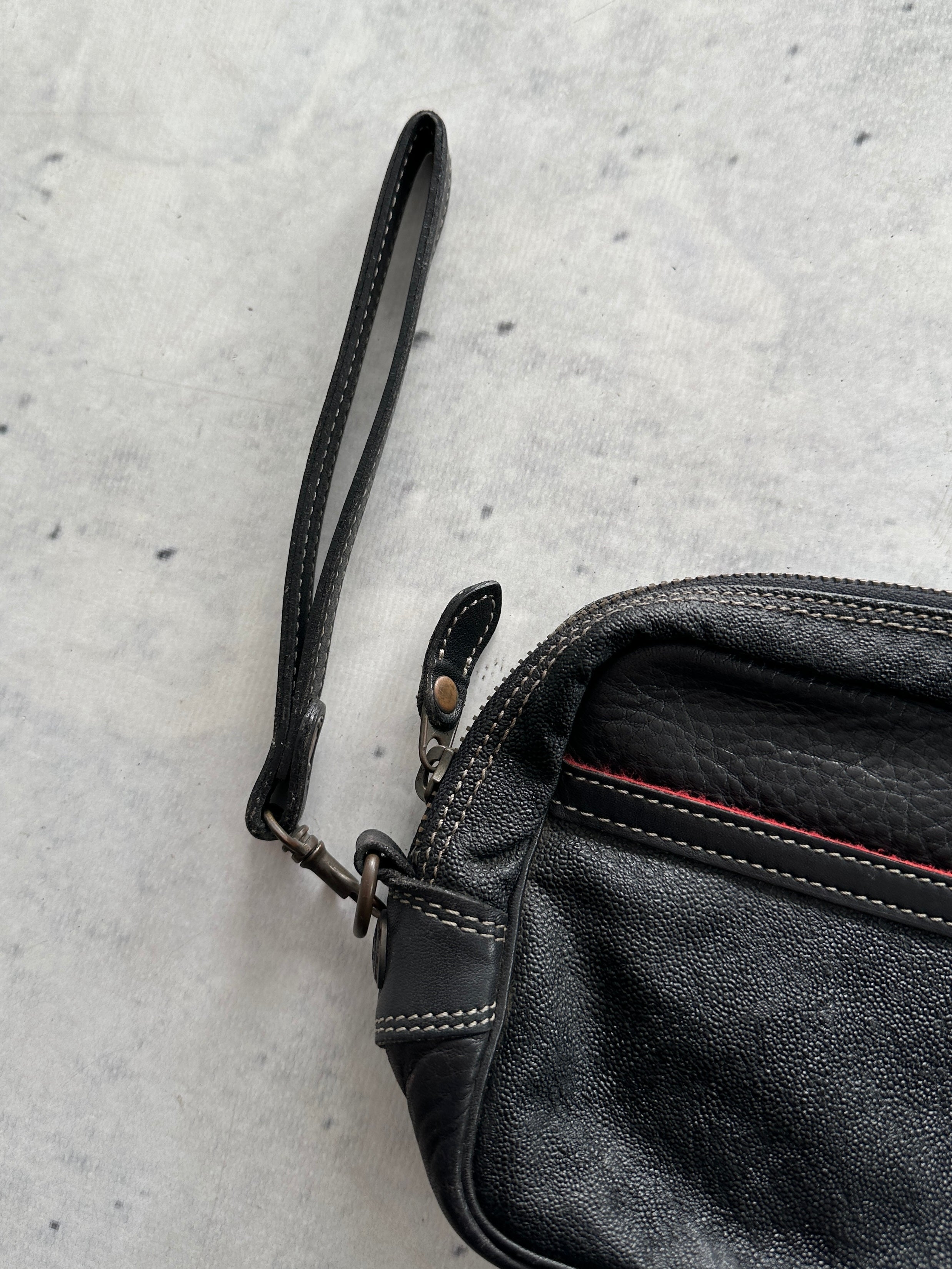 Vintage CP Company Leather Wash Bag / Pouch (One Size)