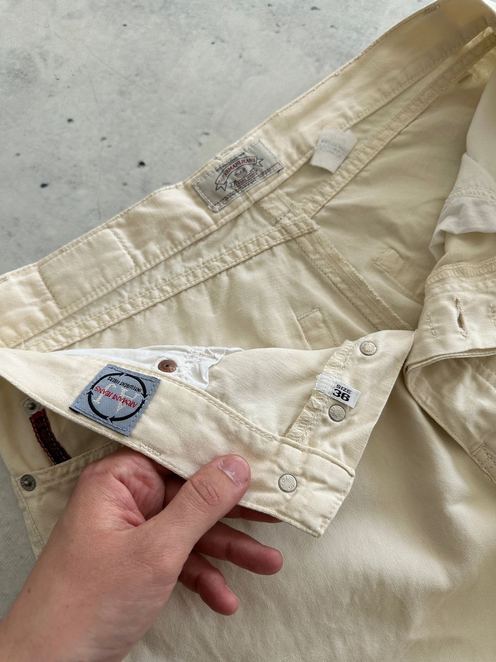 00's Armani Jeans Straight relaxed Leg Trousers (W34 x L34)