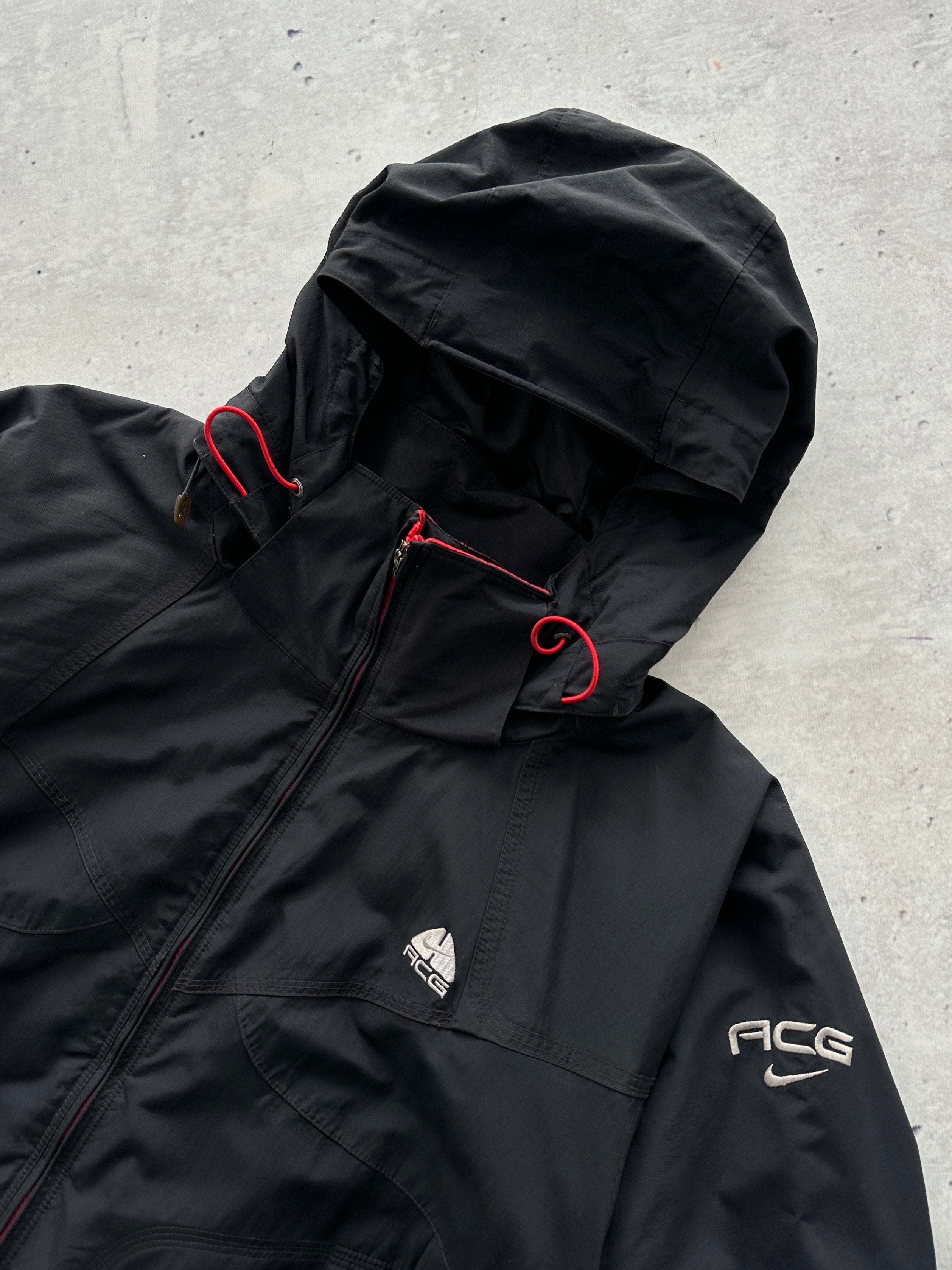 00's Nike ACG Zip Up Hooded ski Jacket (XL)