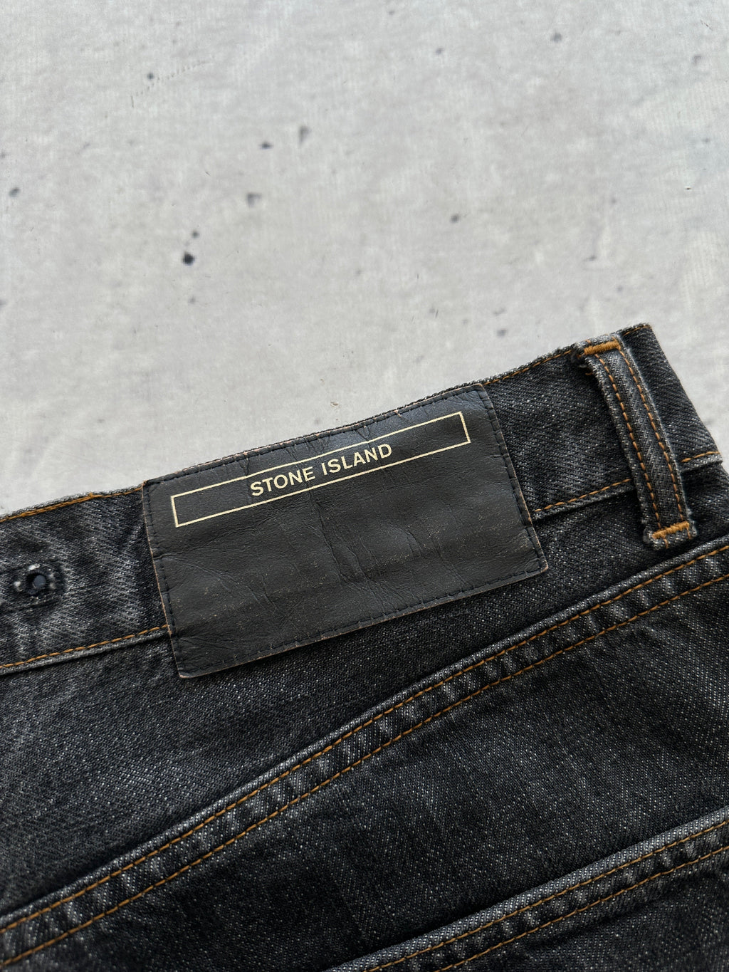 00's Stone Island Spell Out Denim Jeans (W32 x L30)