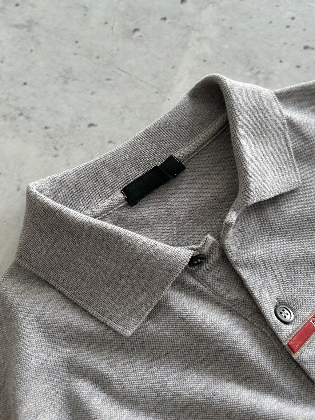 00's Prada sport Long Sleeve Polo Shirt (L)