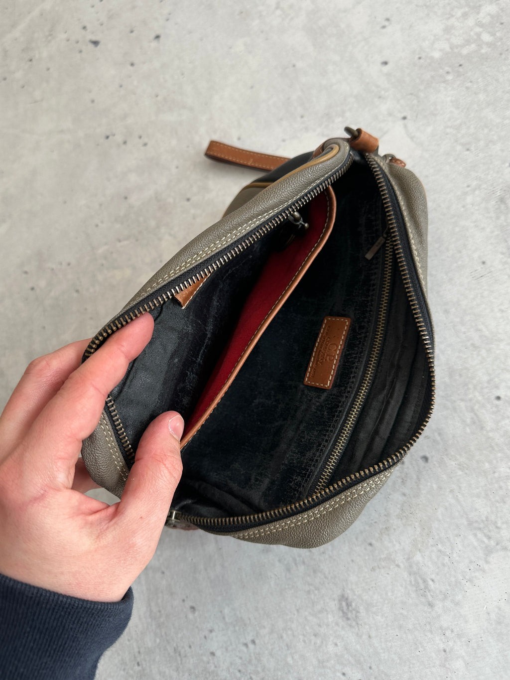 Vintage CP Company Leather Wash Bag / pouch (One Size)