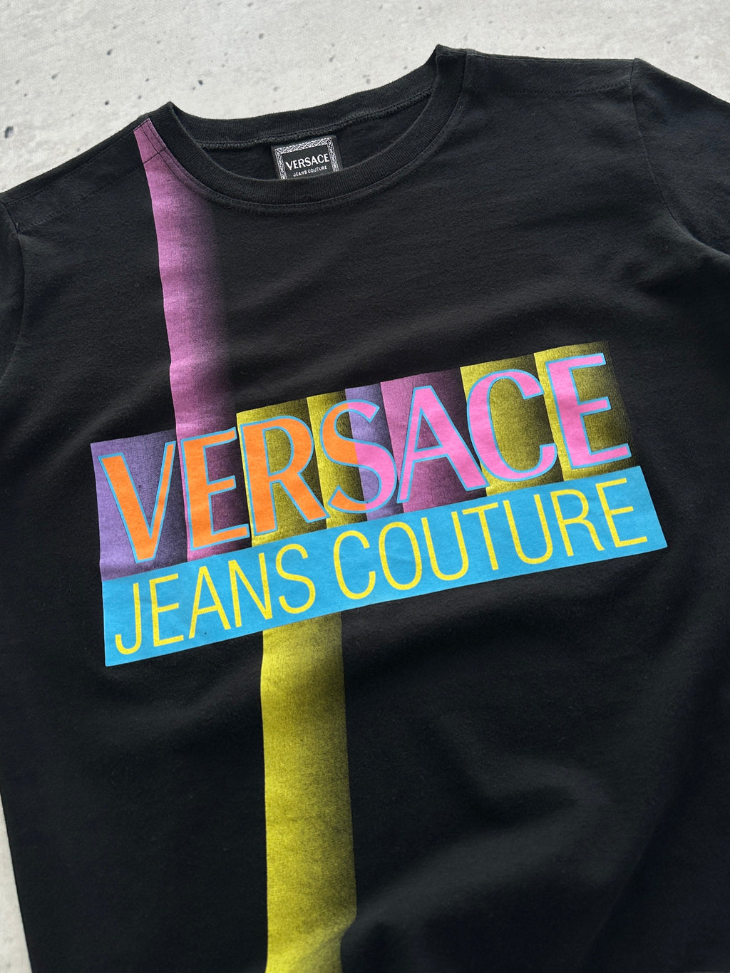 Vintage Versace Jeans Graphic Print T Shirt (Women's S)