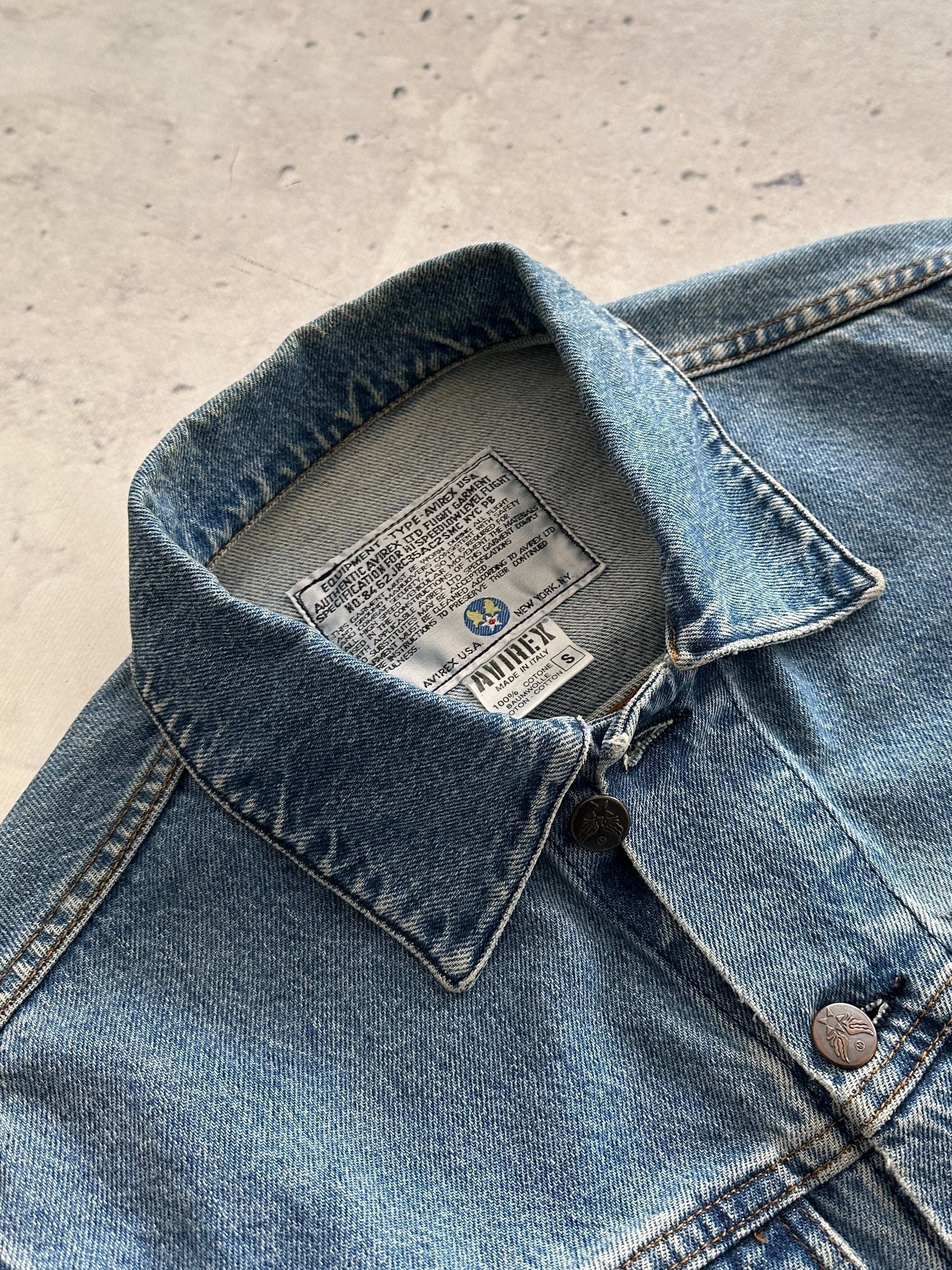 90's Avirex USA Denim Jacket (S)