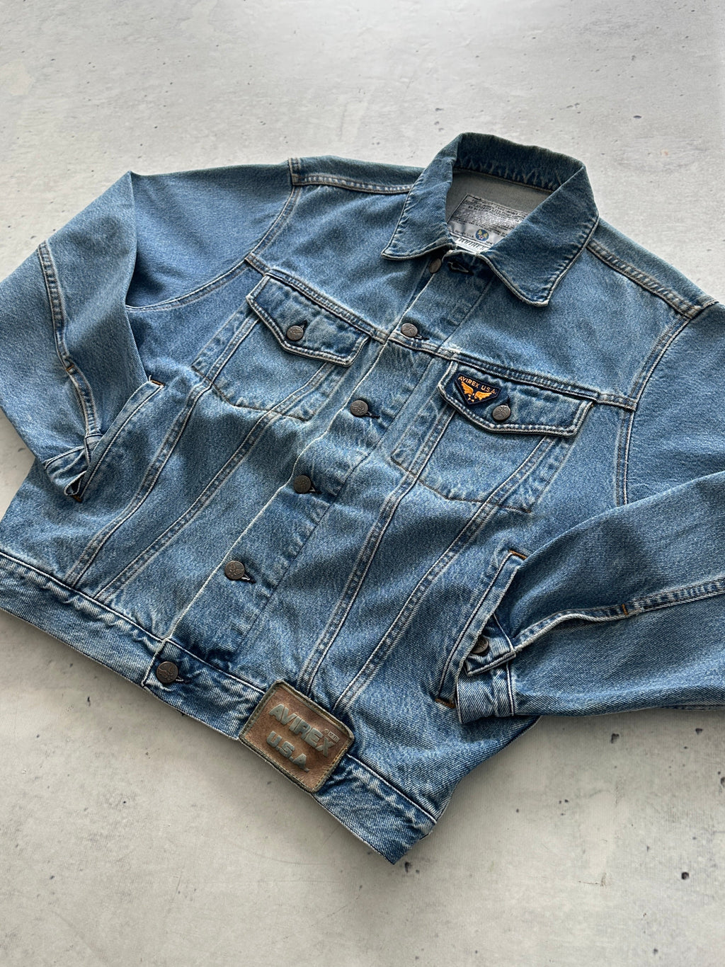 90's Avirex USA Denim Jacket (S)