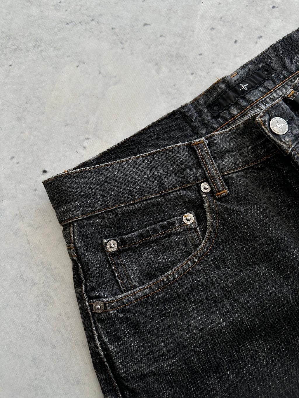 00's Stone Island Spell Out Denim Jeans (W32 x L30)