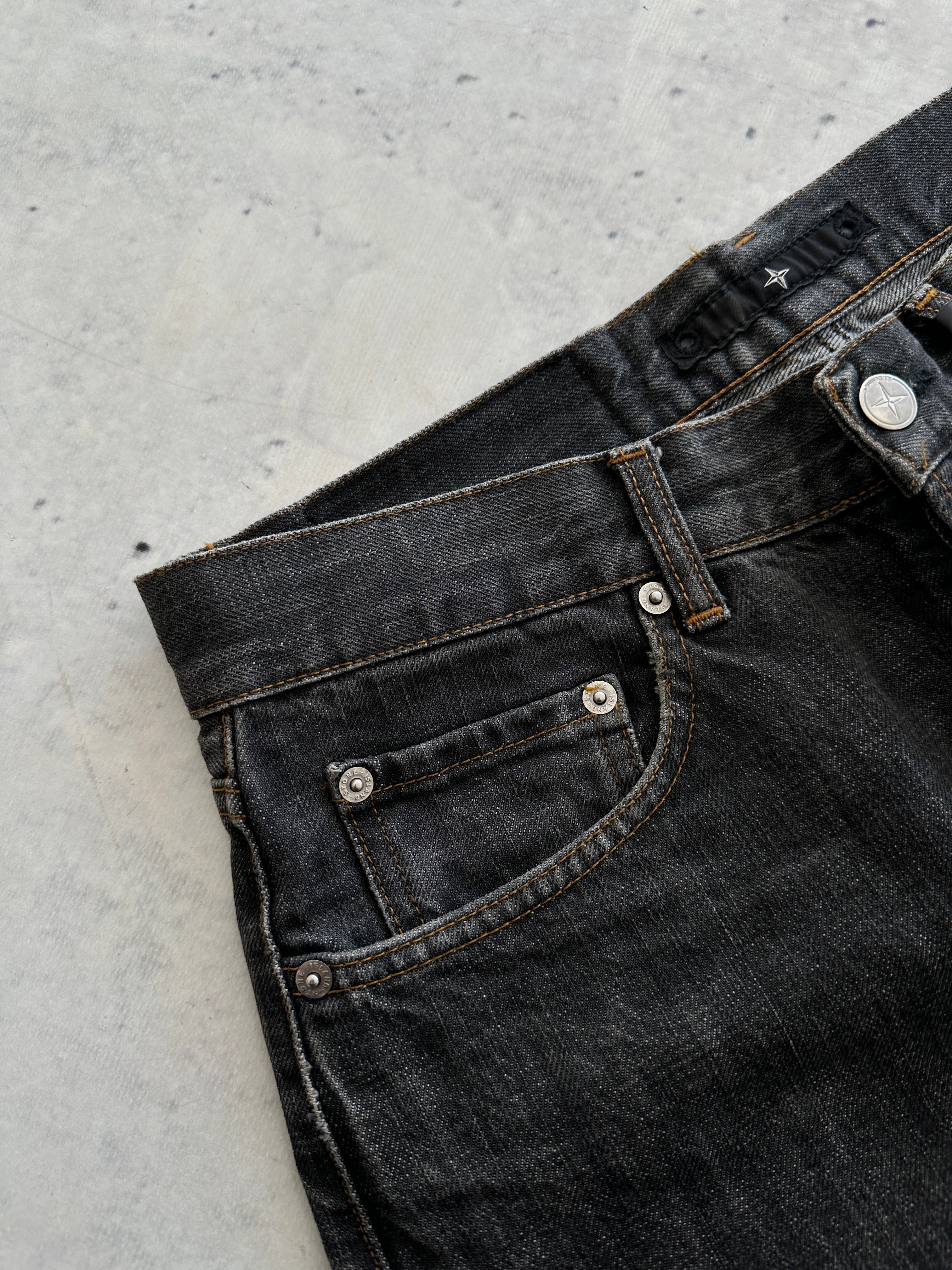 00's Stone Island Spell Out Denim Jeans (W32 x L30)