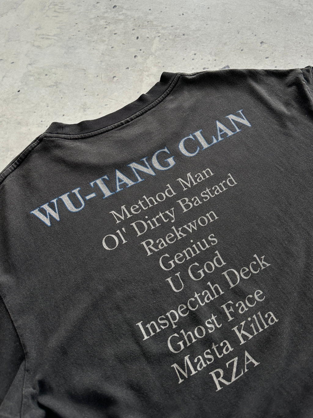 90's Wu Tang clan forever Giant Tag faded T Shirt (L)