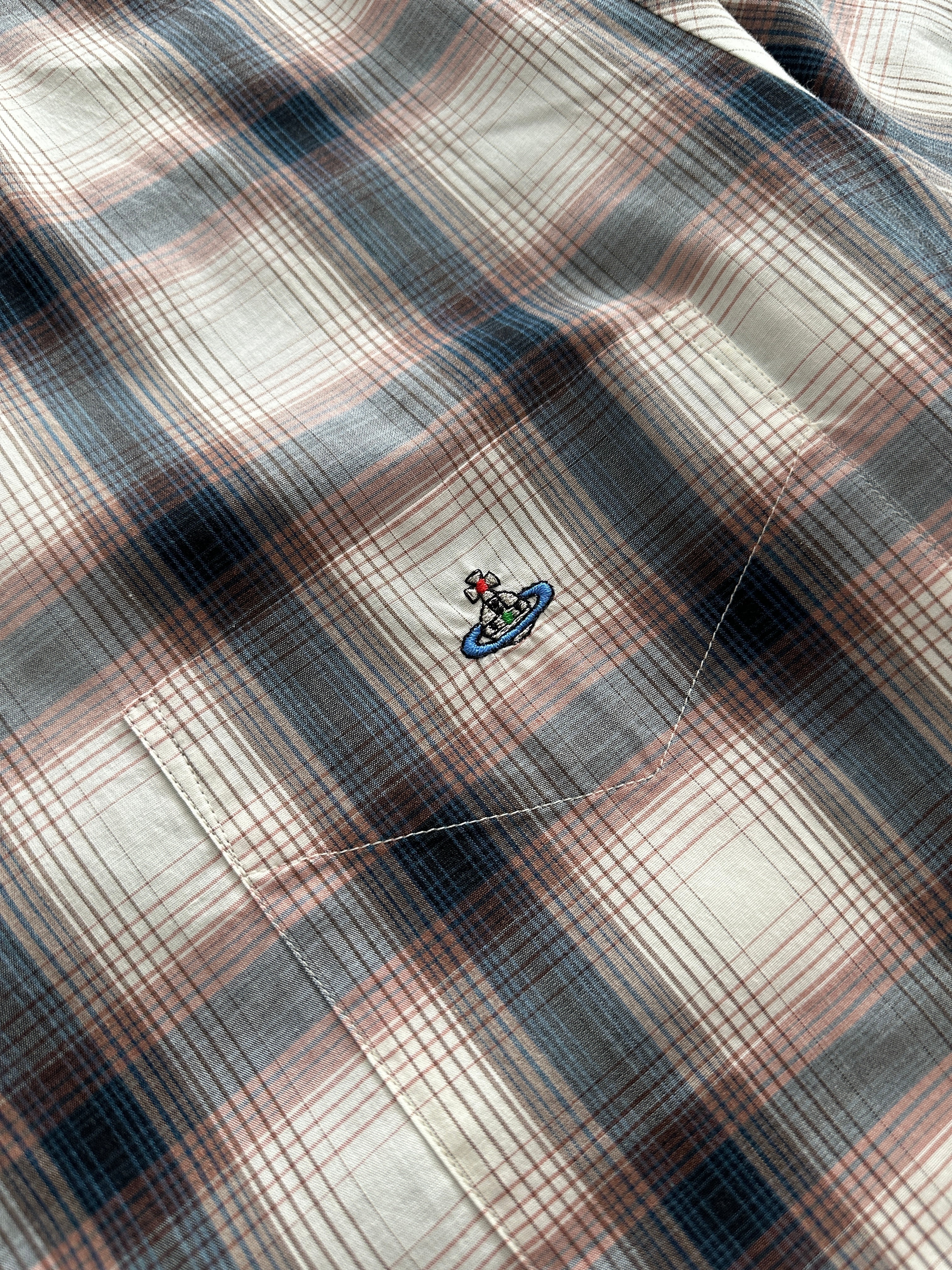 AW/09 Vivienne Westwood Orb Asymmetric archive Plaid Shirt (M)