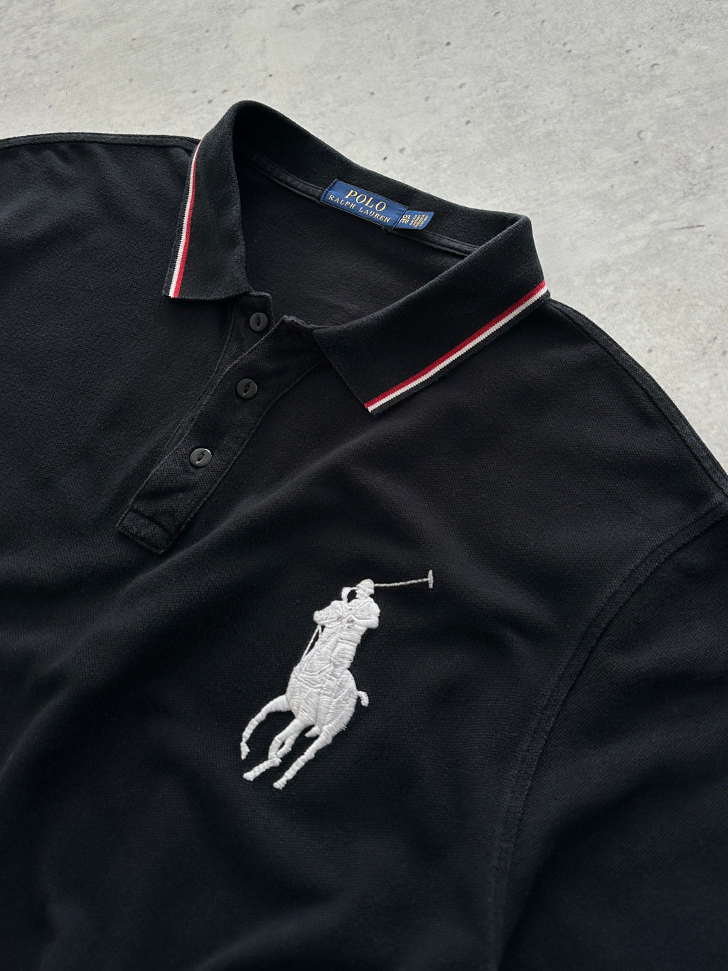 Ralph Lauren Big Logo Long Sleeve Polo Shirt (XXL)