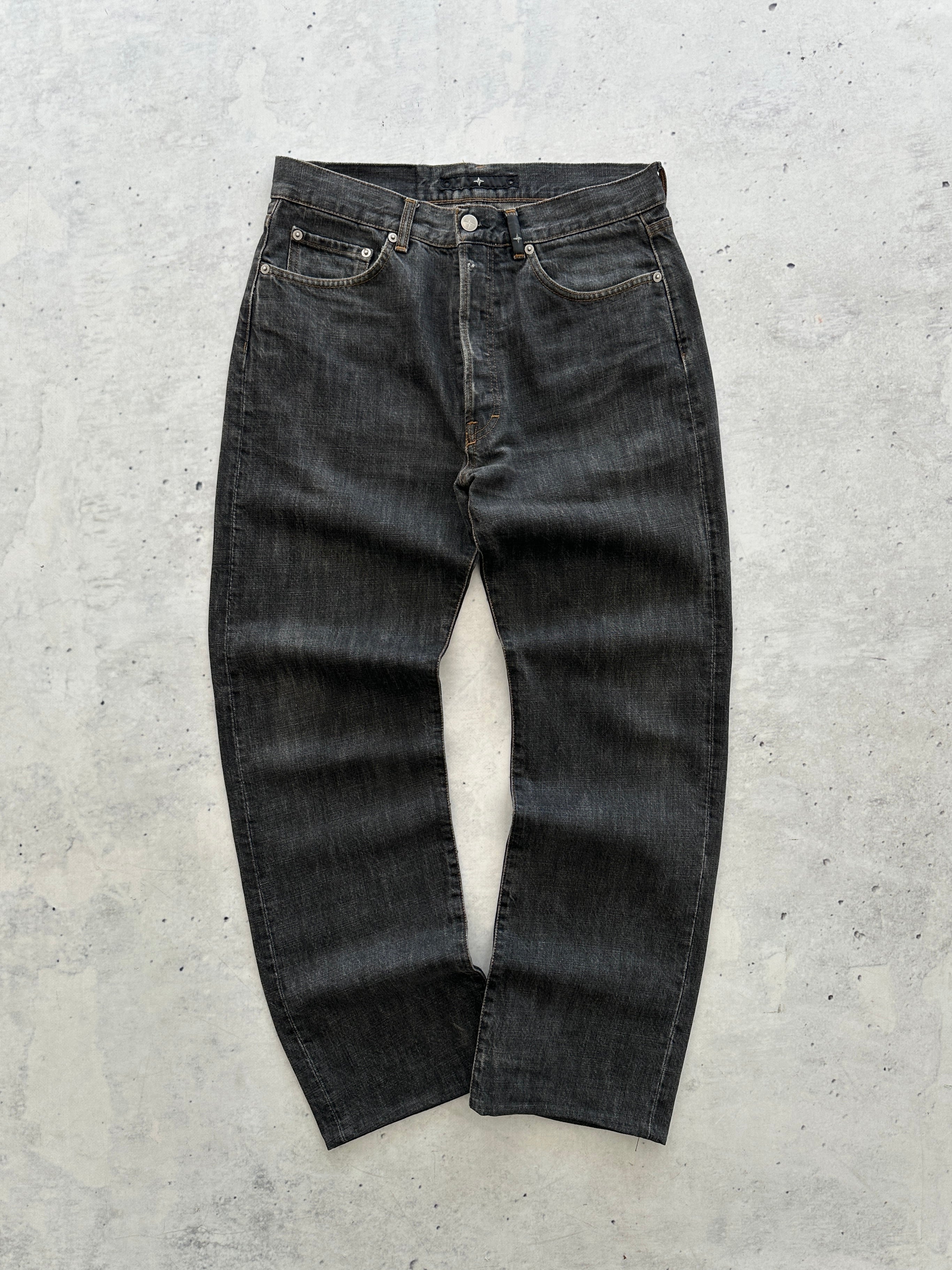 00's Stone Island Spell Out Denim Jeans (W32 x L30)