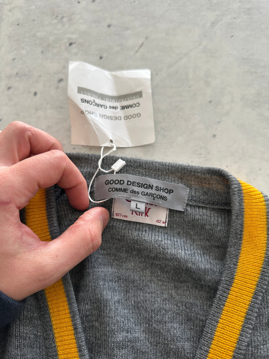 Brand New AW/14 Comme des Garçons x Charles Kirk V Neck Cardigan (M)