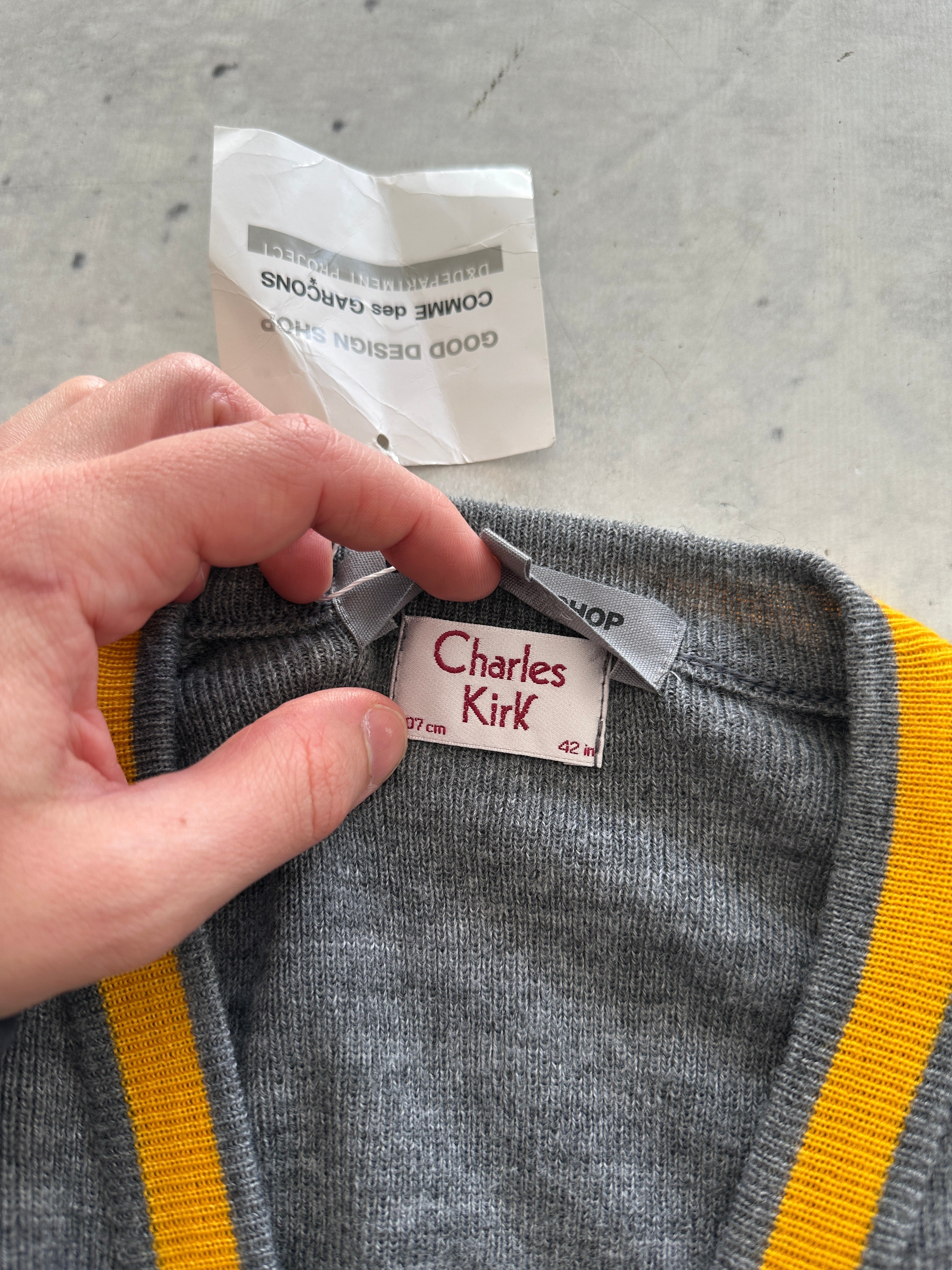 Brand New AW/14 Comme des Garçons x Charles Kirk V Neck Cardigan (M)
