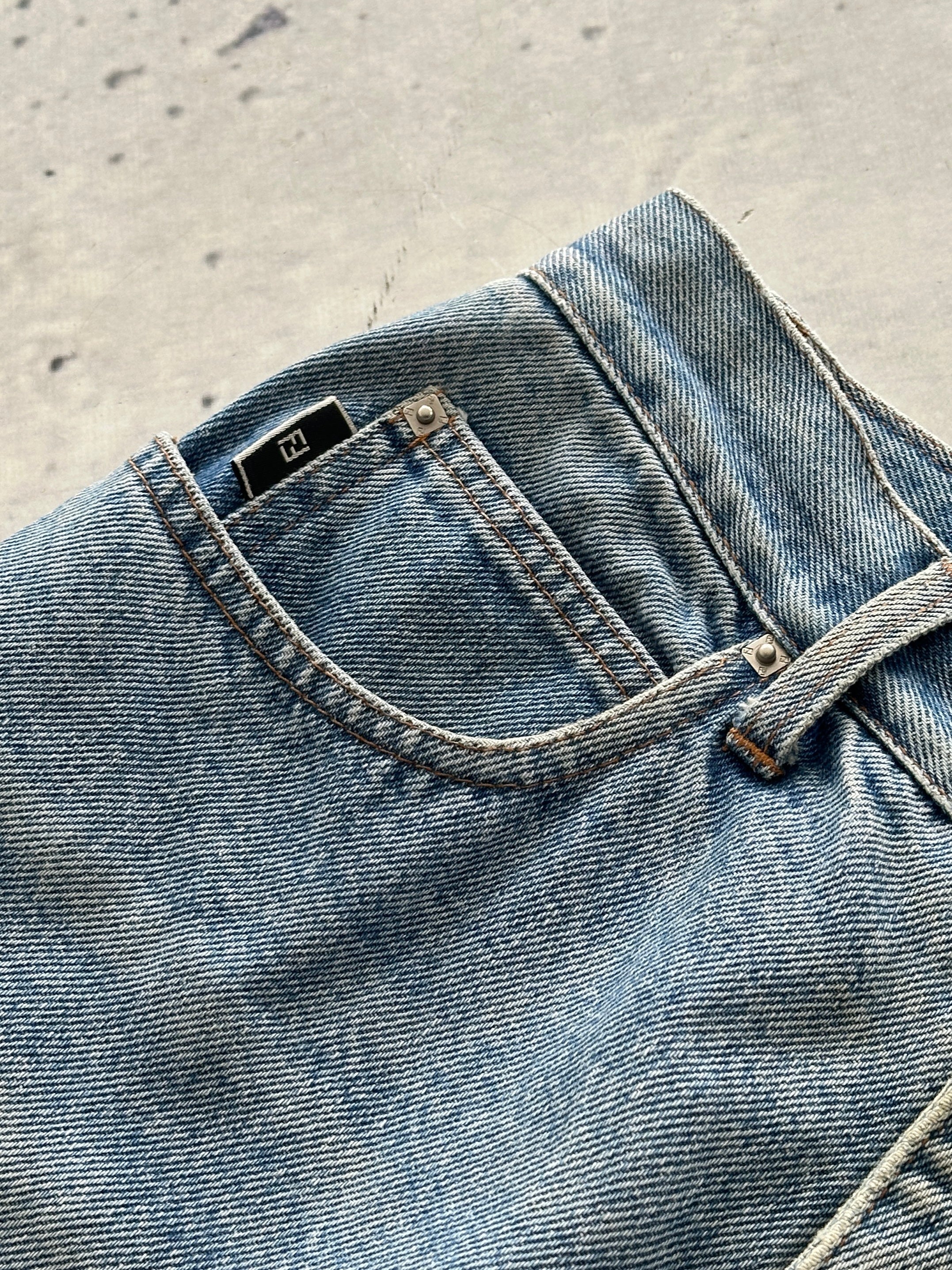 Vintage Fendi High Waisted Jeans (Women's XS)
