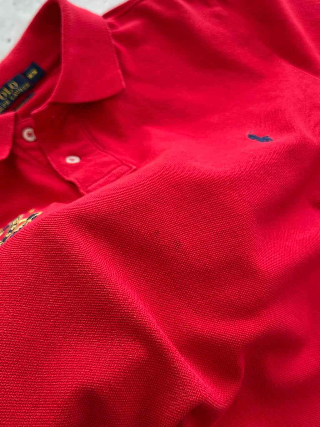 Ralph Lauren Embroidered Logo Long Sleeve Polo Shirt (M)