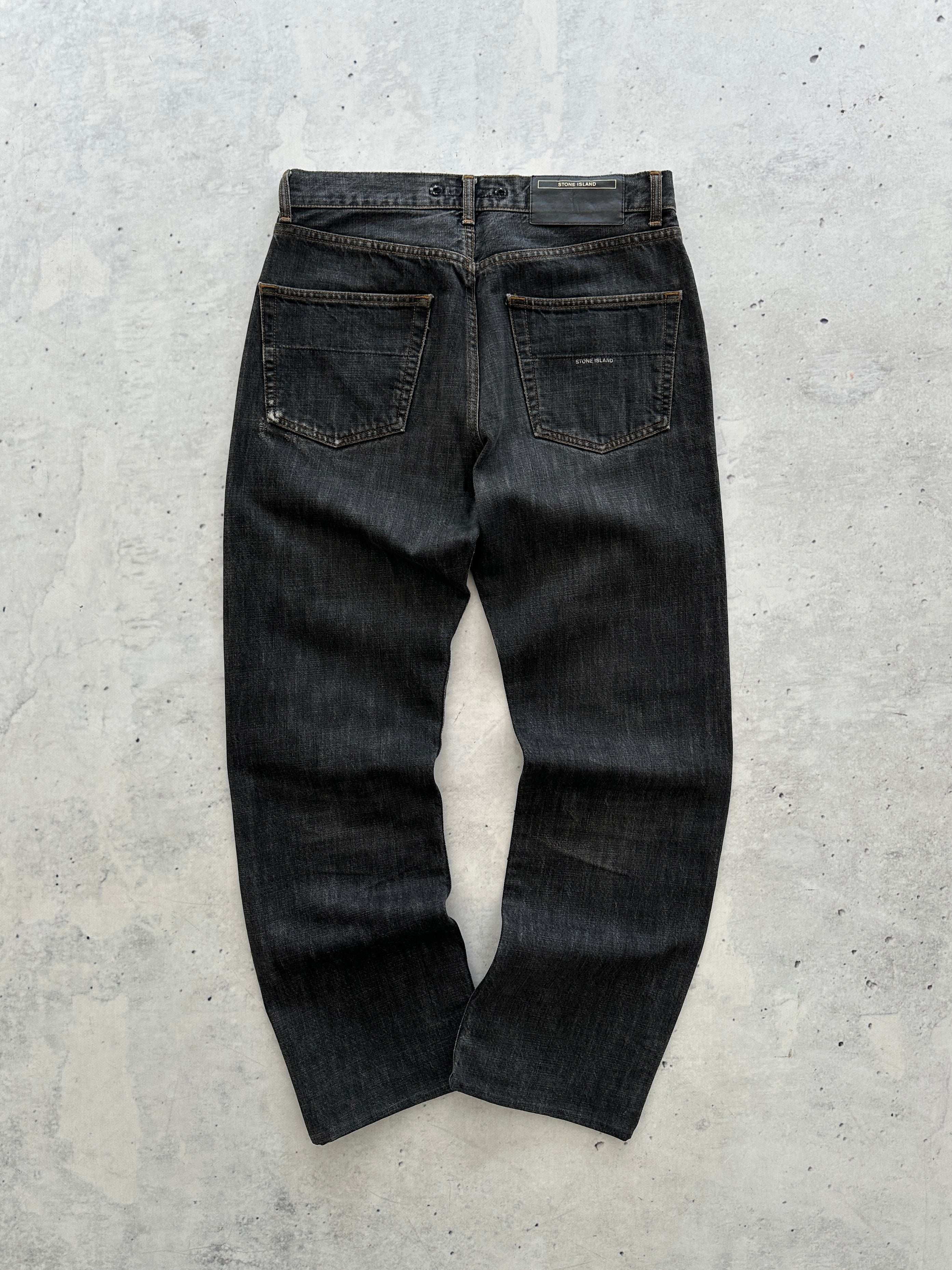 00's Stone Island Spell Out Denim Jeans (W32 x L30)