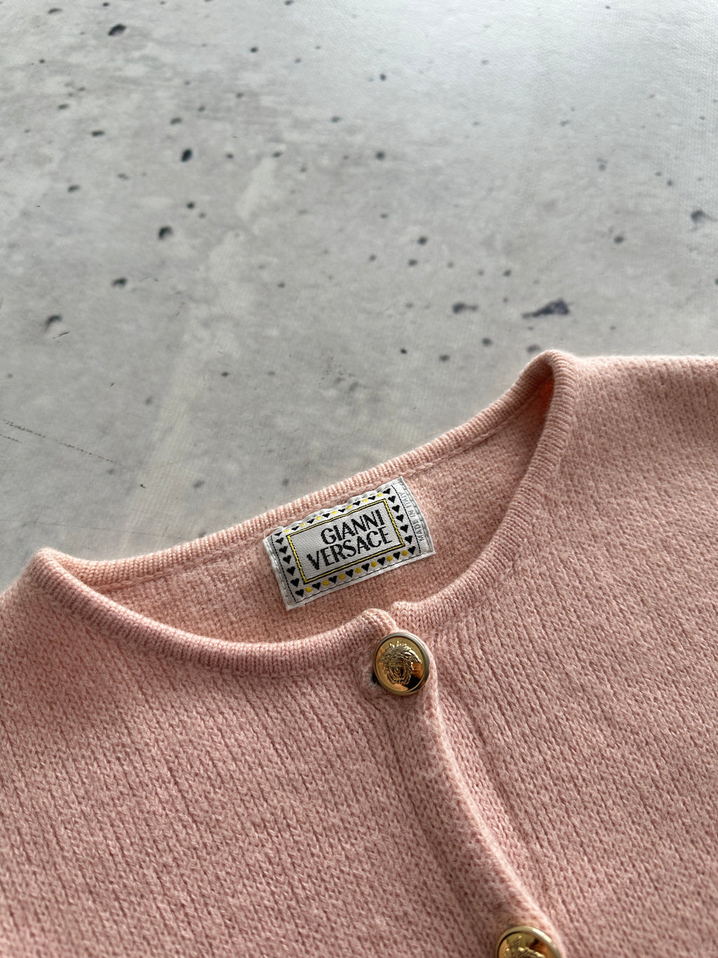Vintage Gianni Versace Wool Button Up Cardigan (Women's S)