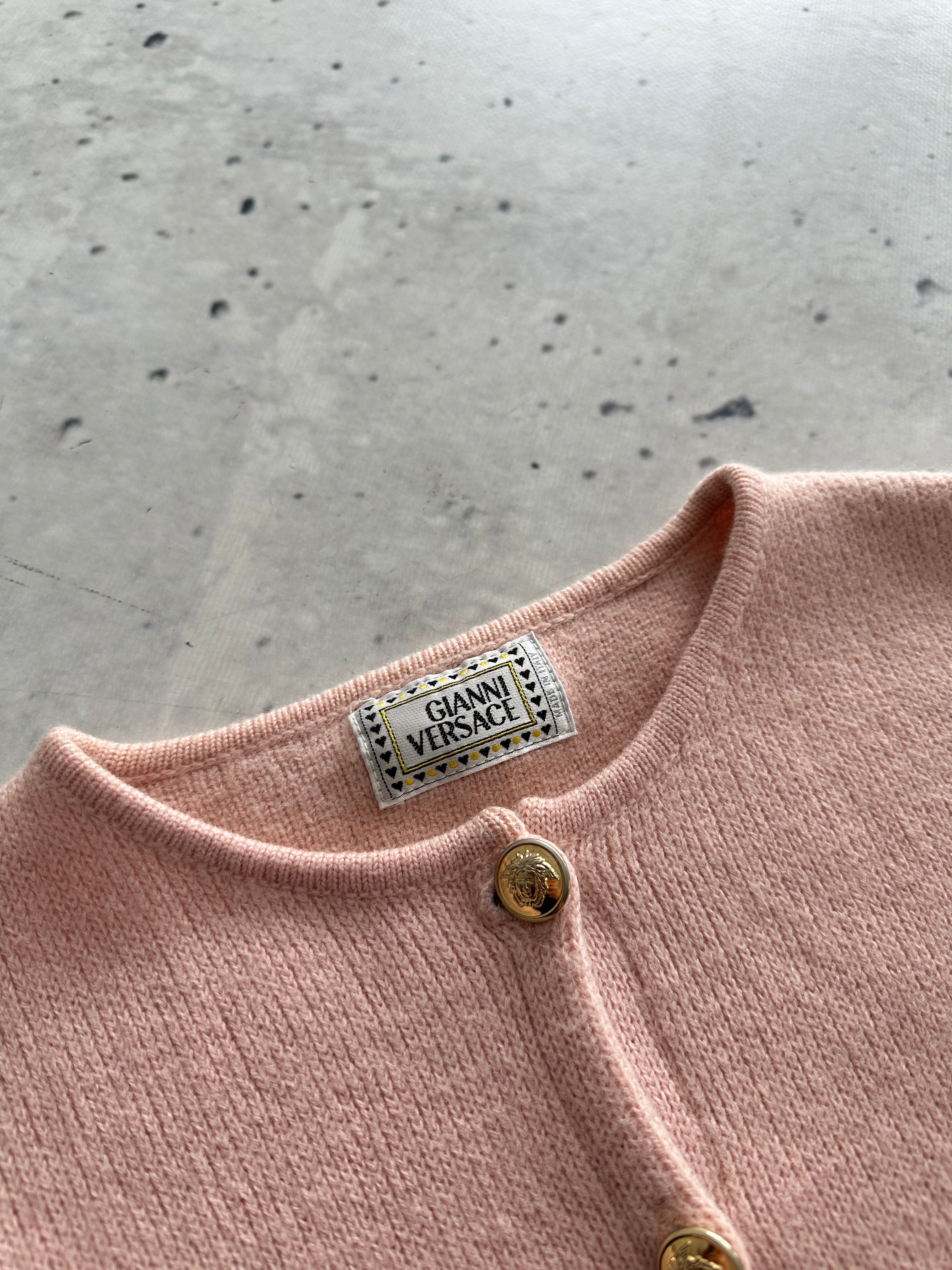 Vintage Gianni Versace Wool Button Up Cardigan (Women's S)