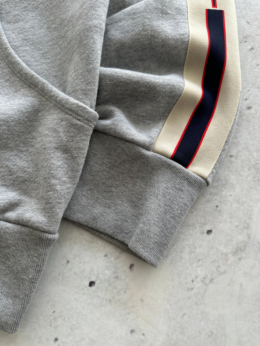 Gucci stripe logo Heavyweight Zip Up Hoodie (XL)