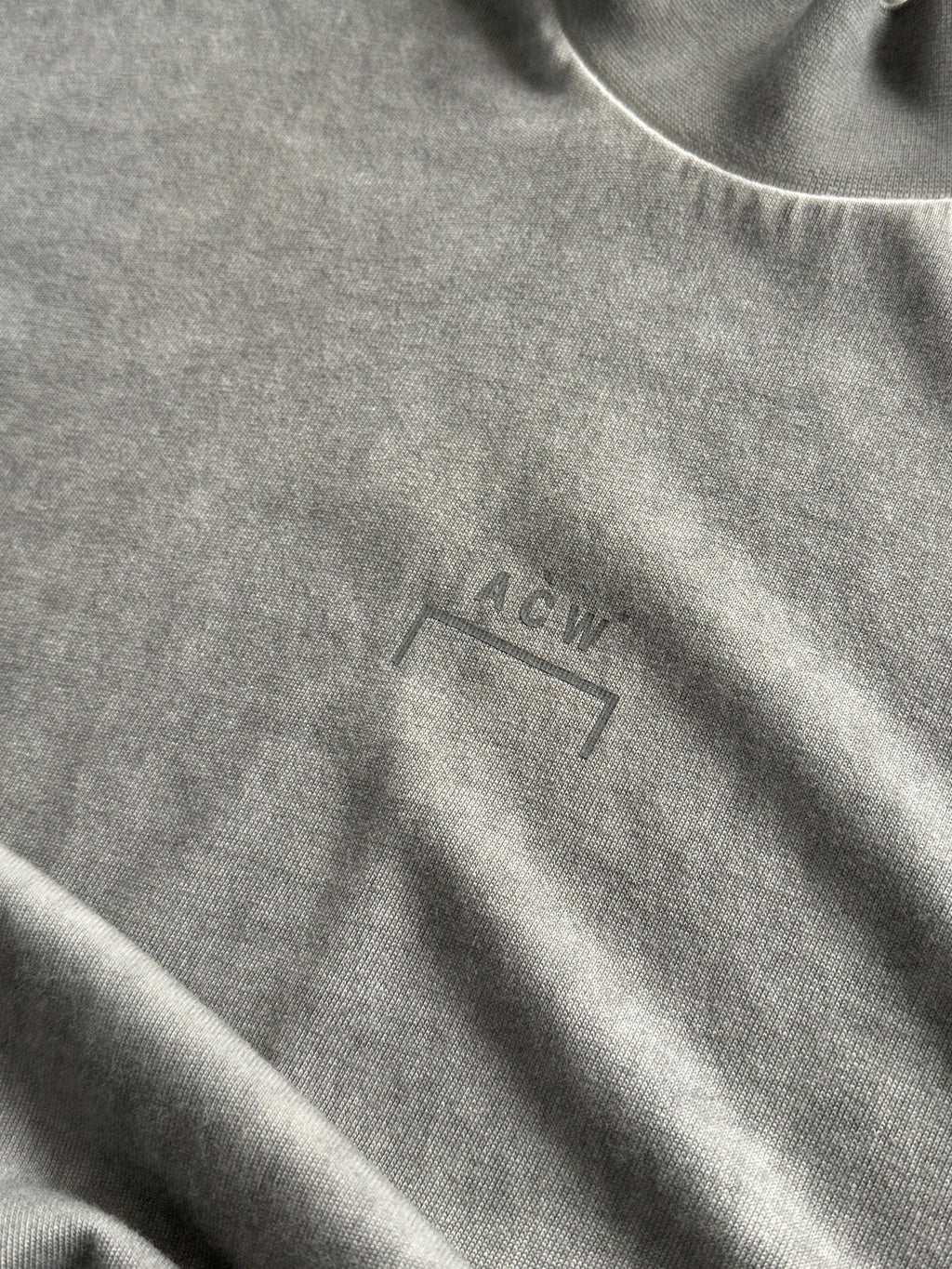 A Cold Wall ACW mock Neck pigment dyed heavyweight T Shirt (L)