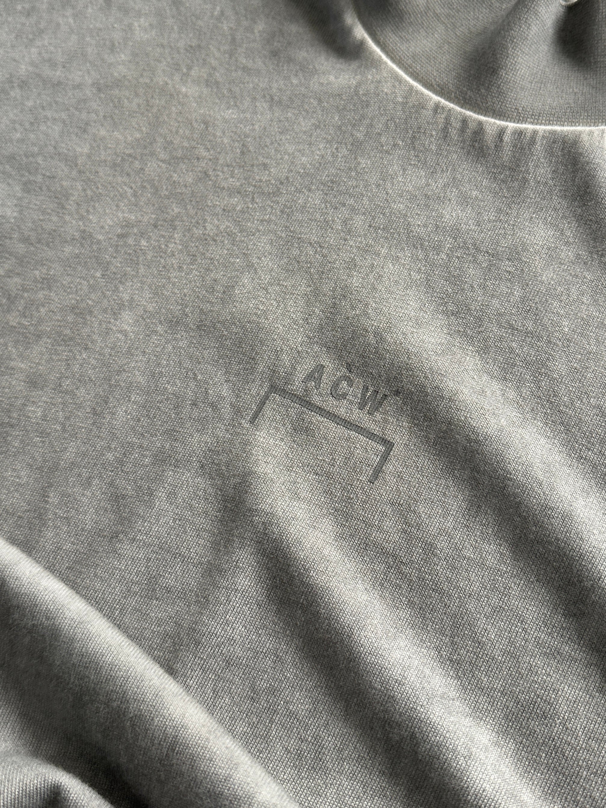A Cold Wall ACW mock Neck pigment dyed heavyweight T Shirt (L)