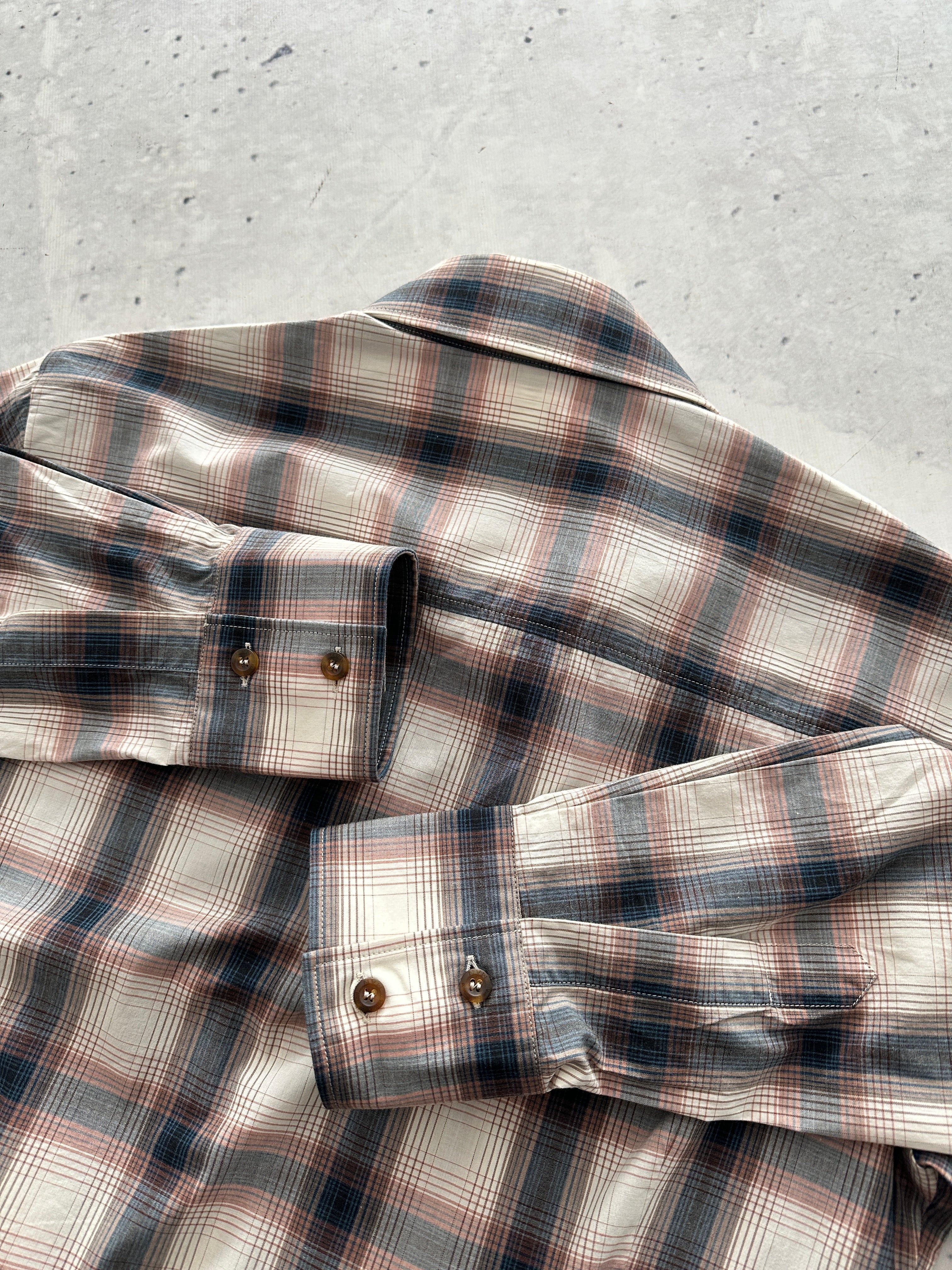 AW/09 Vivienne Westwood Orb Asymmetric archive Plaid Shirt (M)