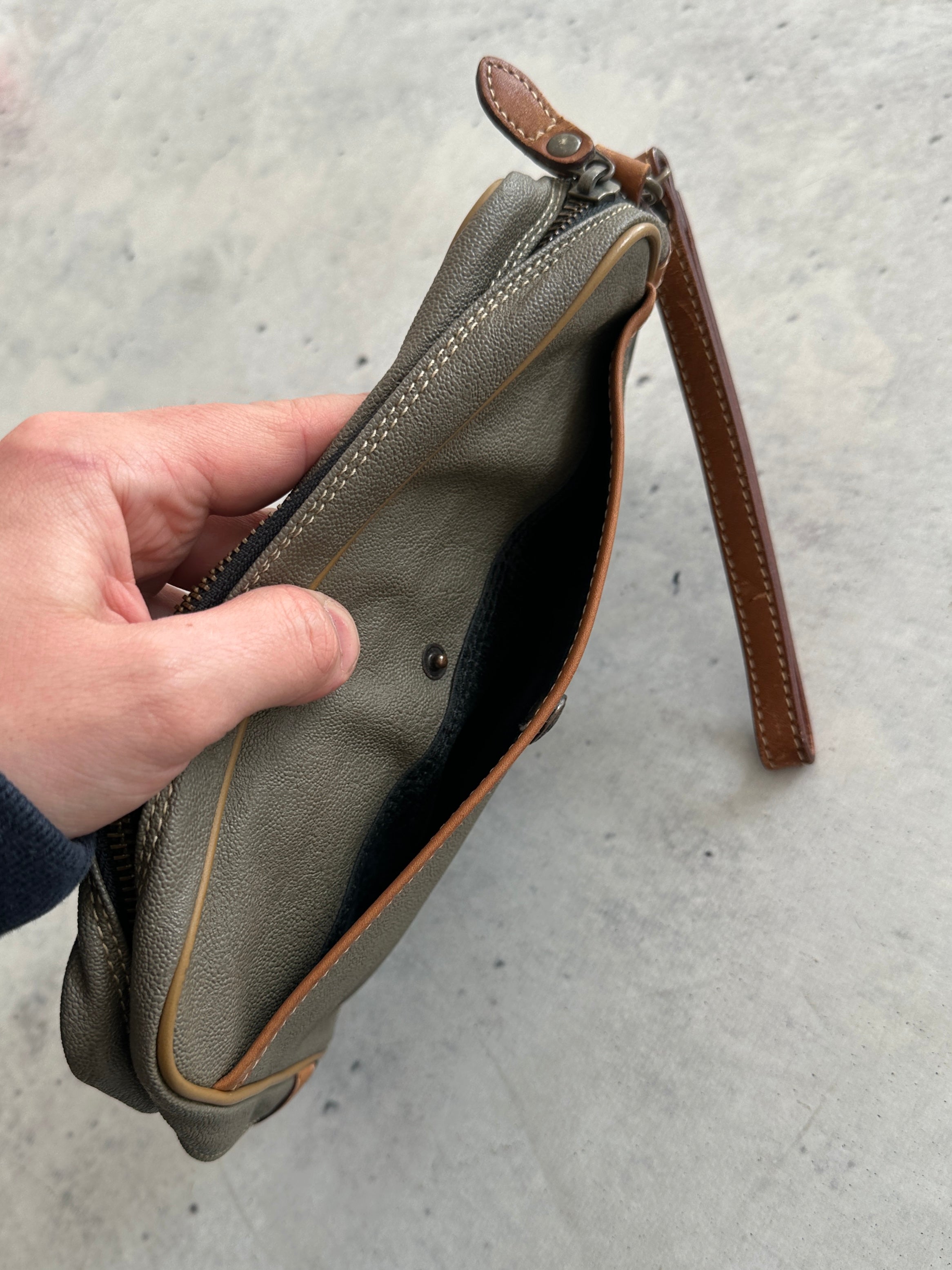 Vintage CP Company Leather Wash Bag / pouch (One Size)