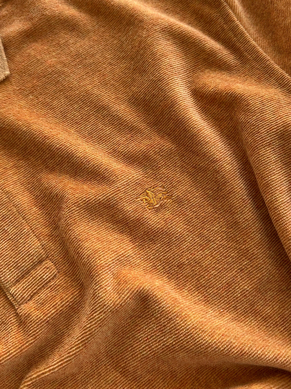 00's Burberry Nova Check Towelling Long Sleeve Polo Shirt (XL)