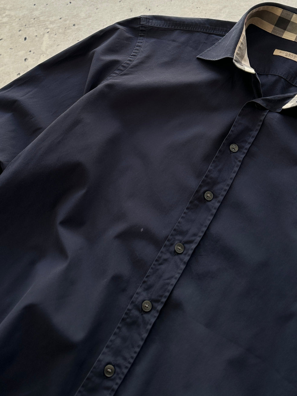 00's Burberry Brit Nova Check Long Sleeve Shirt (M)