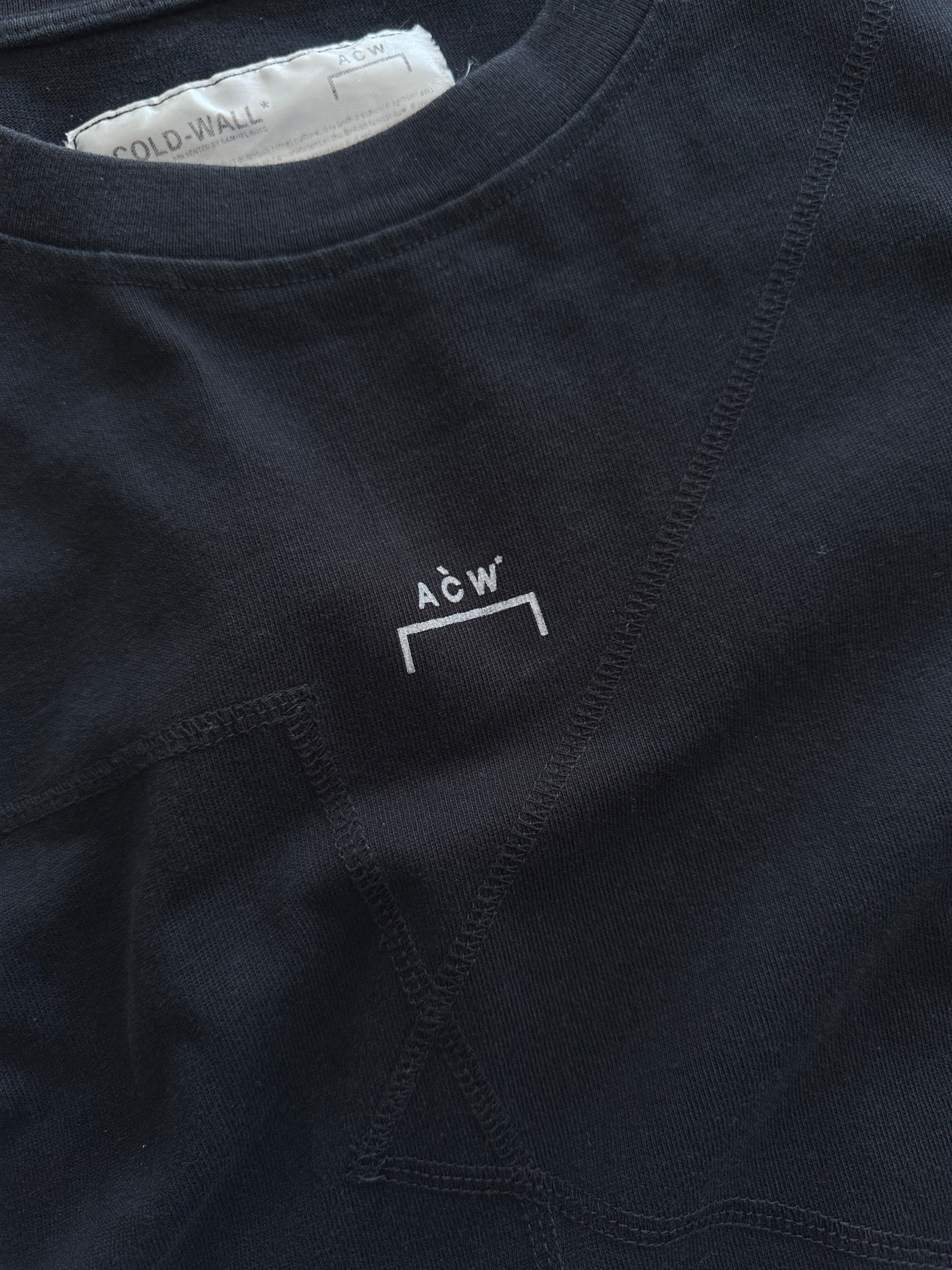 A Cold Wall ACW asymmetric stitch Heavyweight T Shirt (XL)