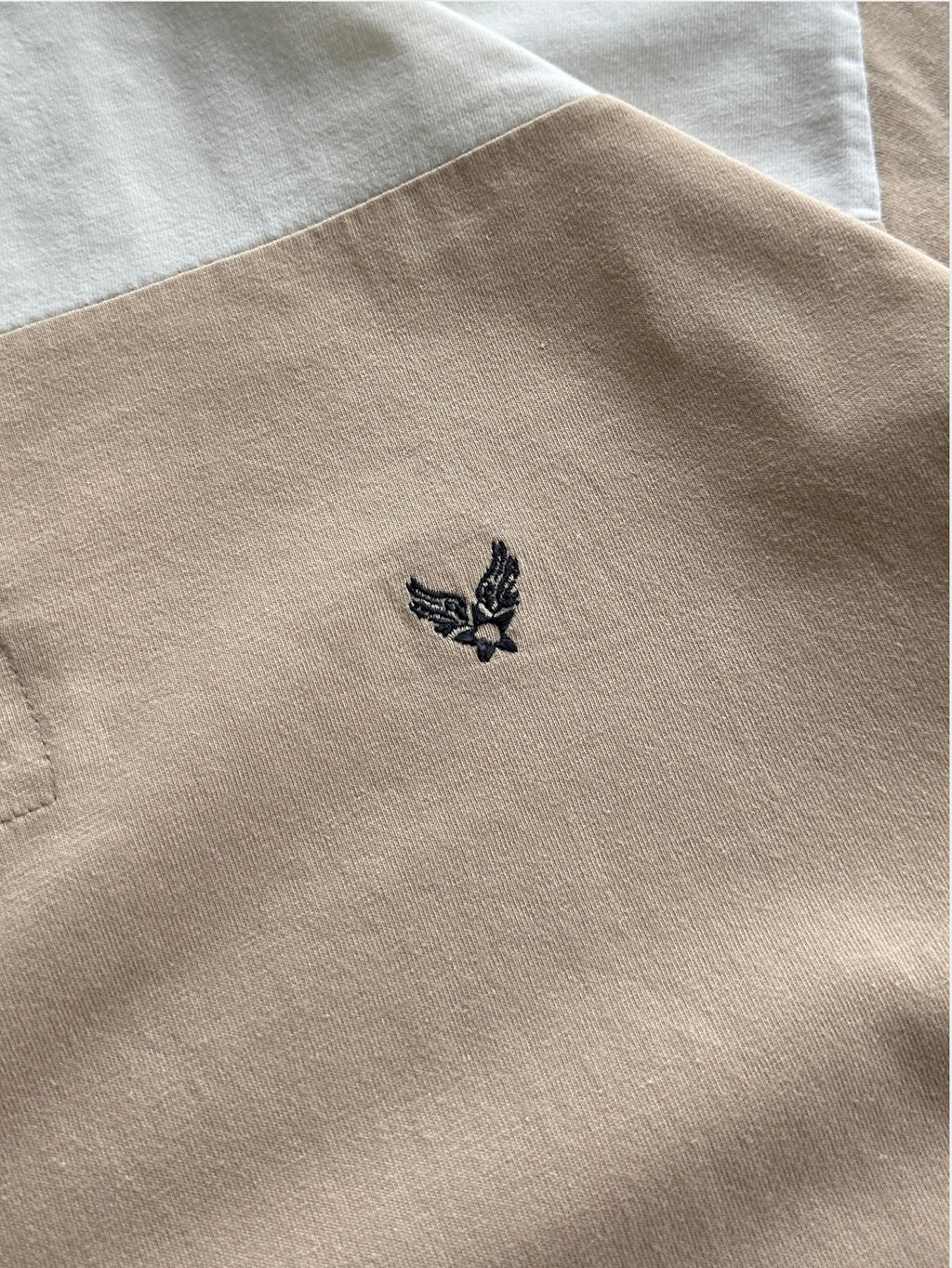 Vintage Avirex Stripe Long Sleeve Polo Shirt (L)