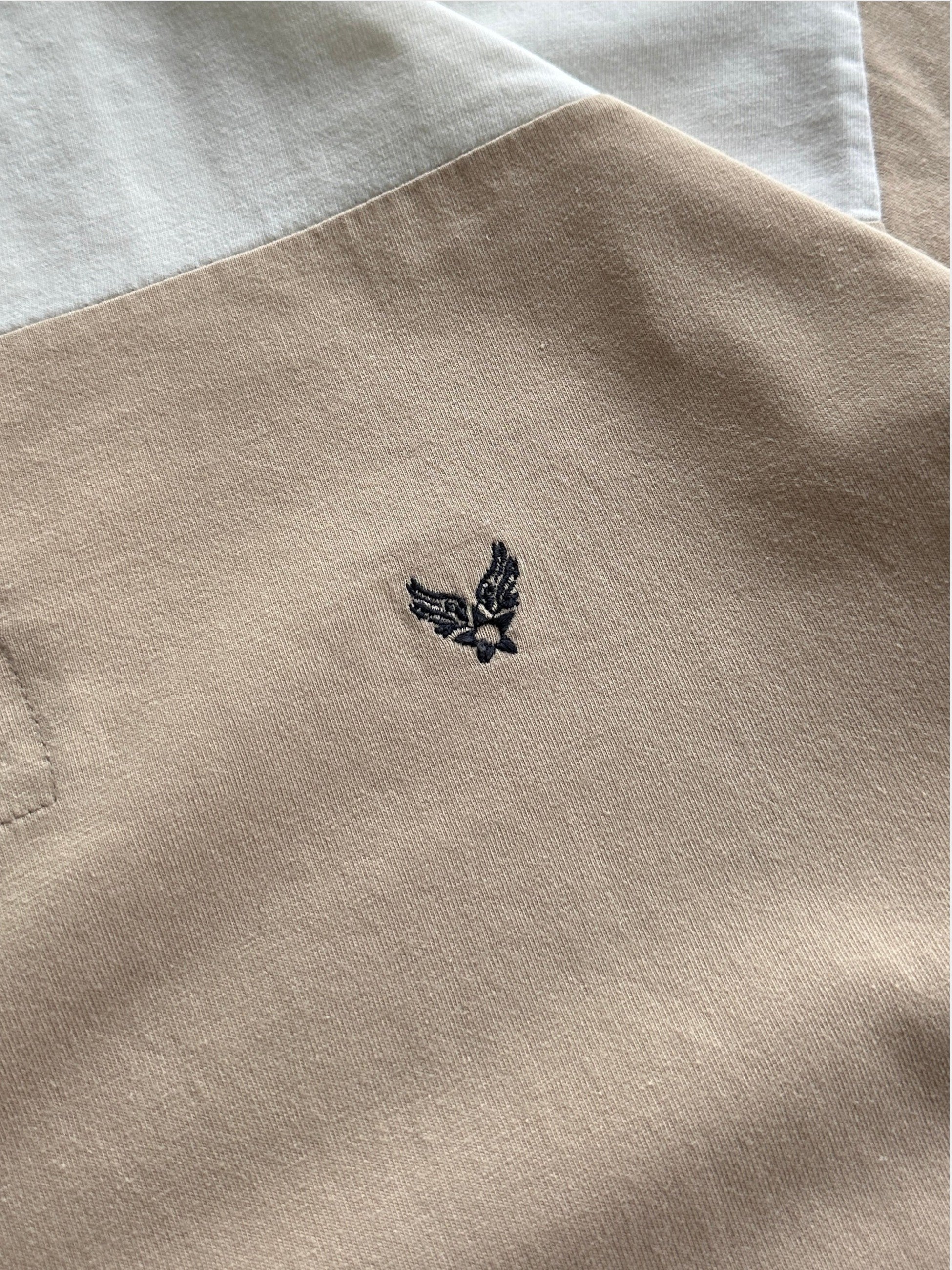 Vintage Avirex Stripe Long Sleeve Polo Shirt (L)