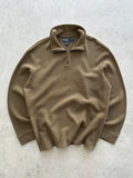 Ralph Lauren Ribbed 1/4 Zip Pullover Jumper (XXL)