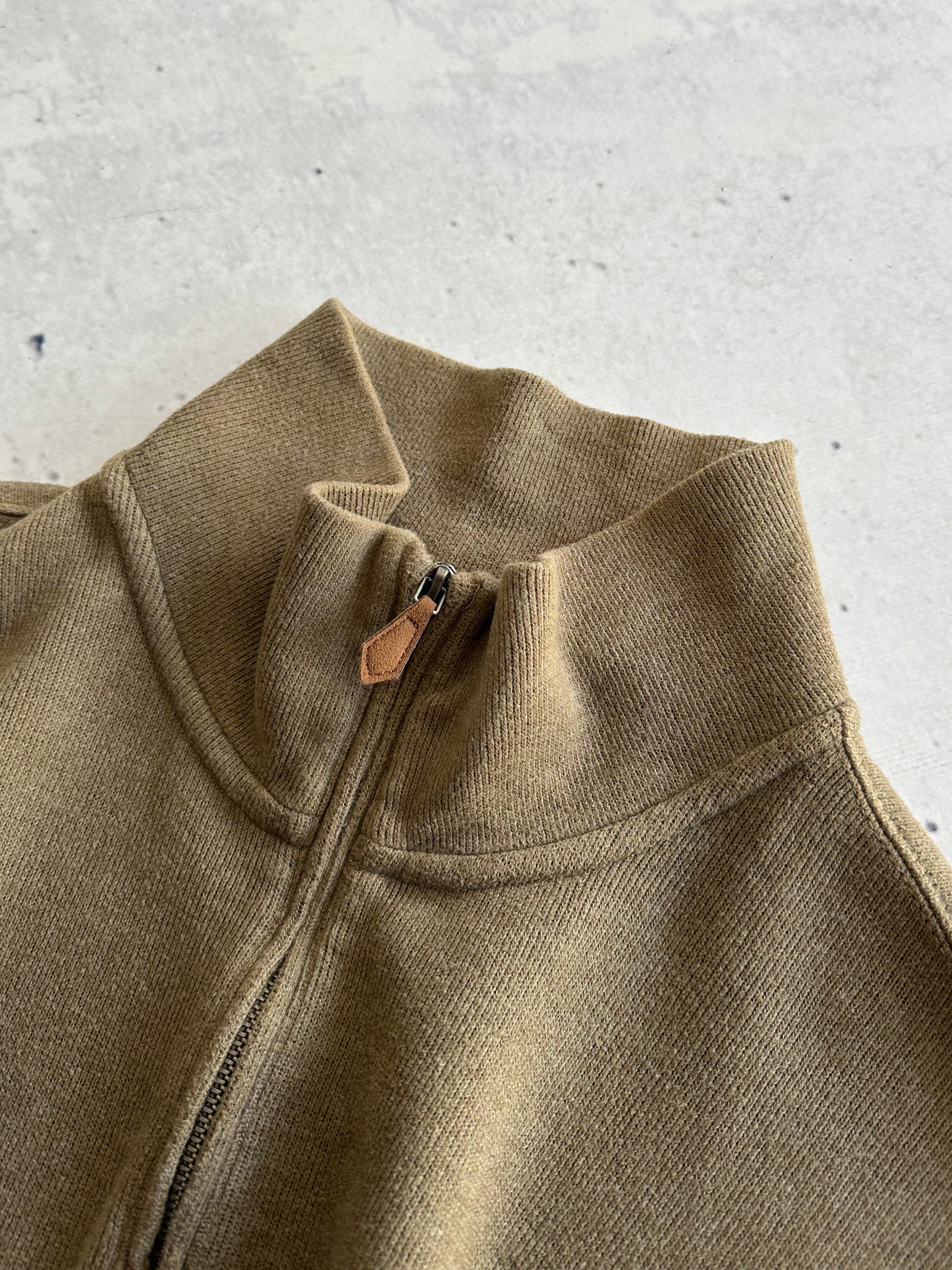 Ralph Lauren Ribbed 1/4 Zip Pullover Jumper (XXL)