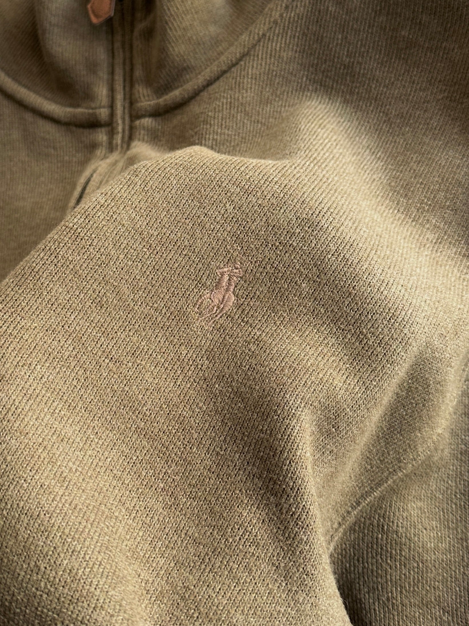 Ralph Lauren Ribbed 1/4 Zip Pullover Jumper (XXL)