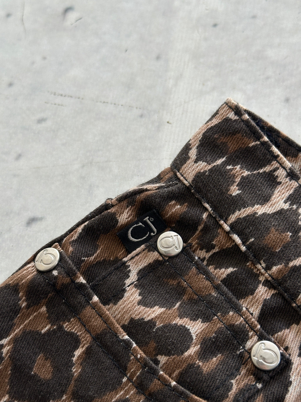 Vintage Cavalli Jeans Leopard Print Trousers (Women's W29)