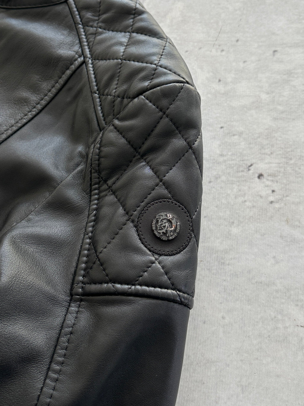 Diesel soft lamb Leather L-Martin 900 zip up Jacket (S)