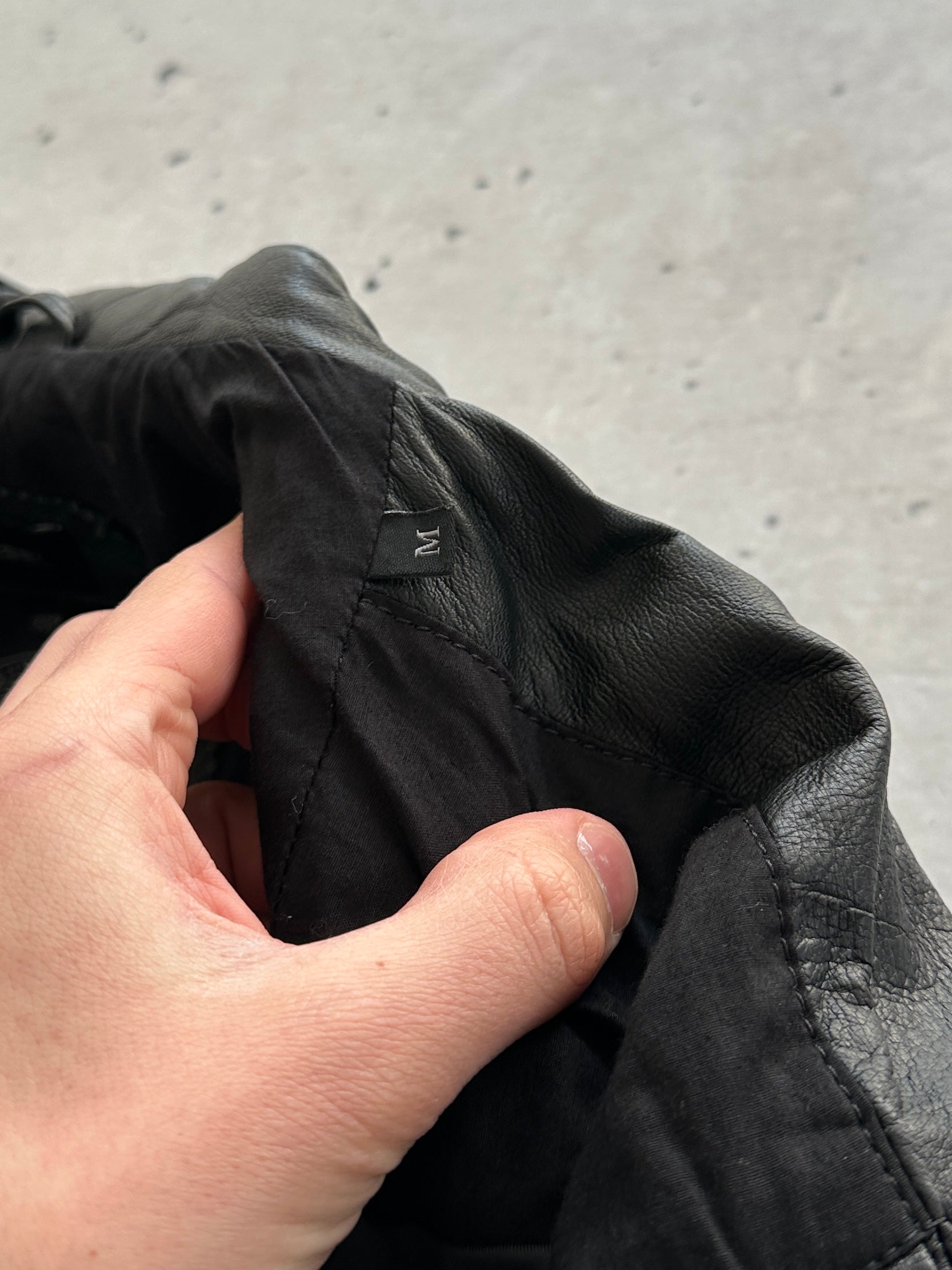 Diesel soft lamb Leather L-Martin 900 zip up Jacket (S)