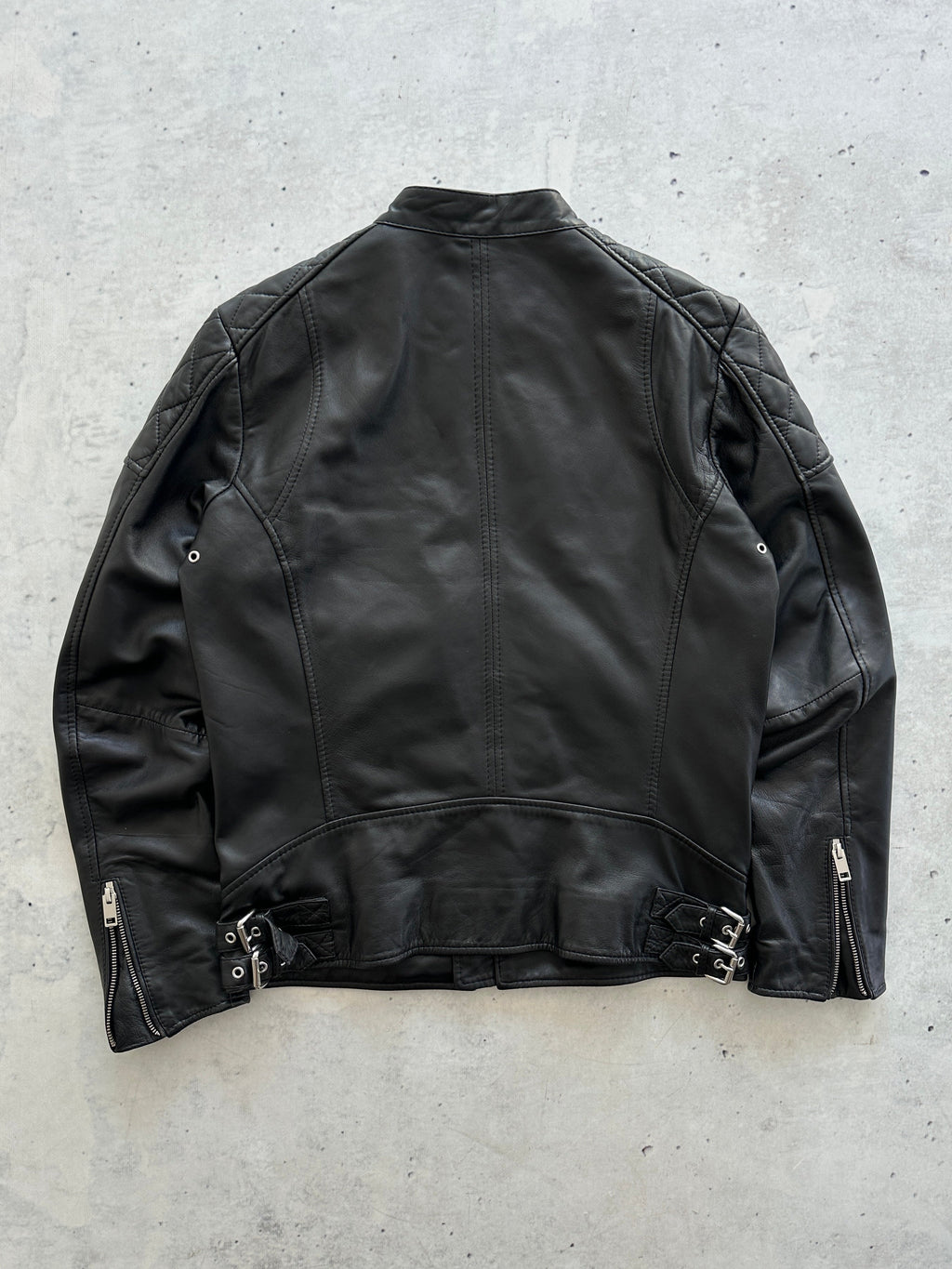 Diesel soft lamb Leather L-Martin 900 zip up Jacket (S)