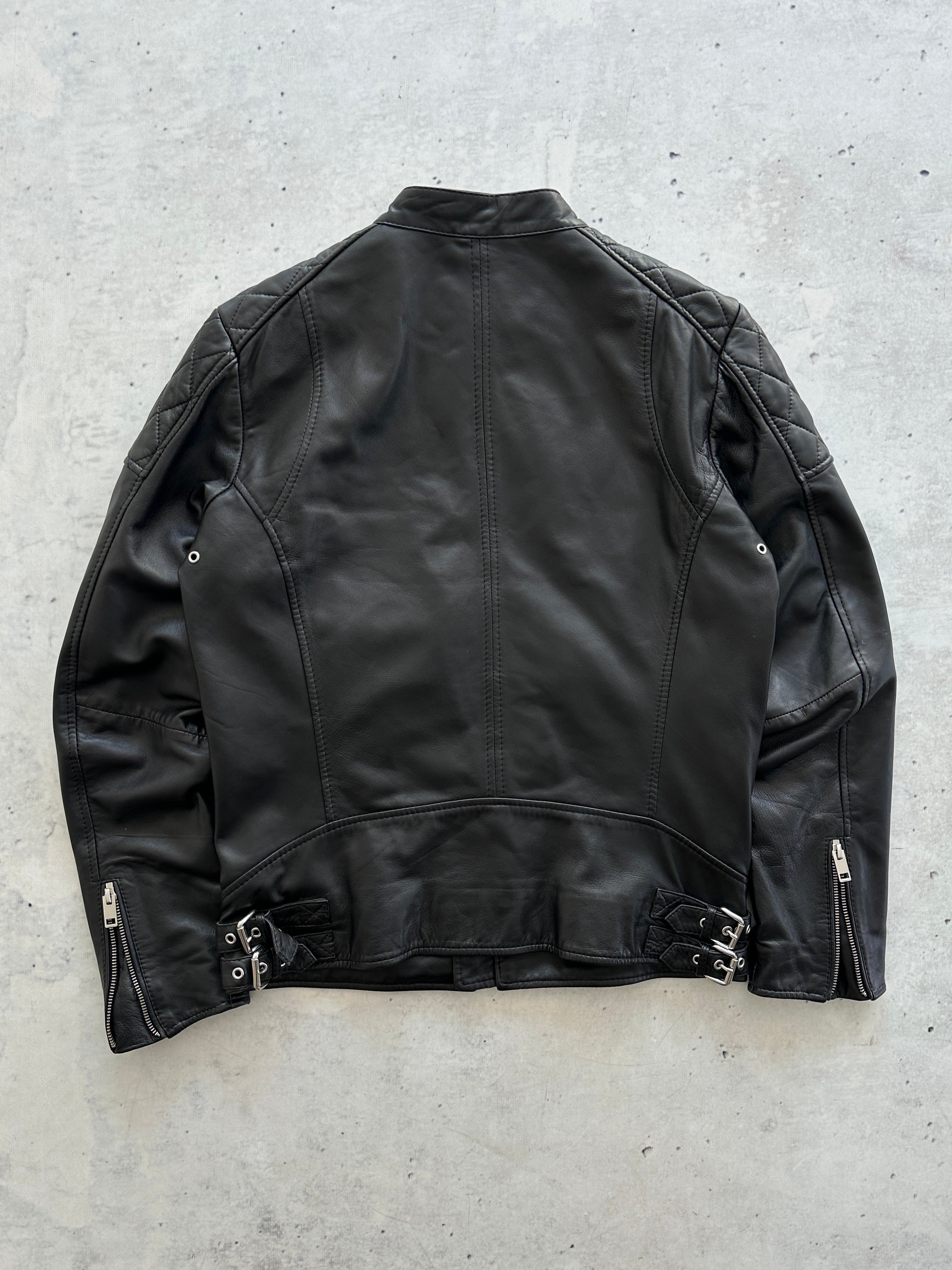 Diesel soft lamb Leather L-Martin 900 zip up Jacket (S)