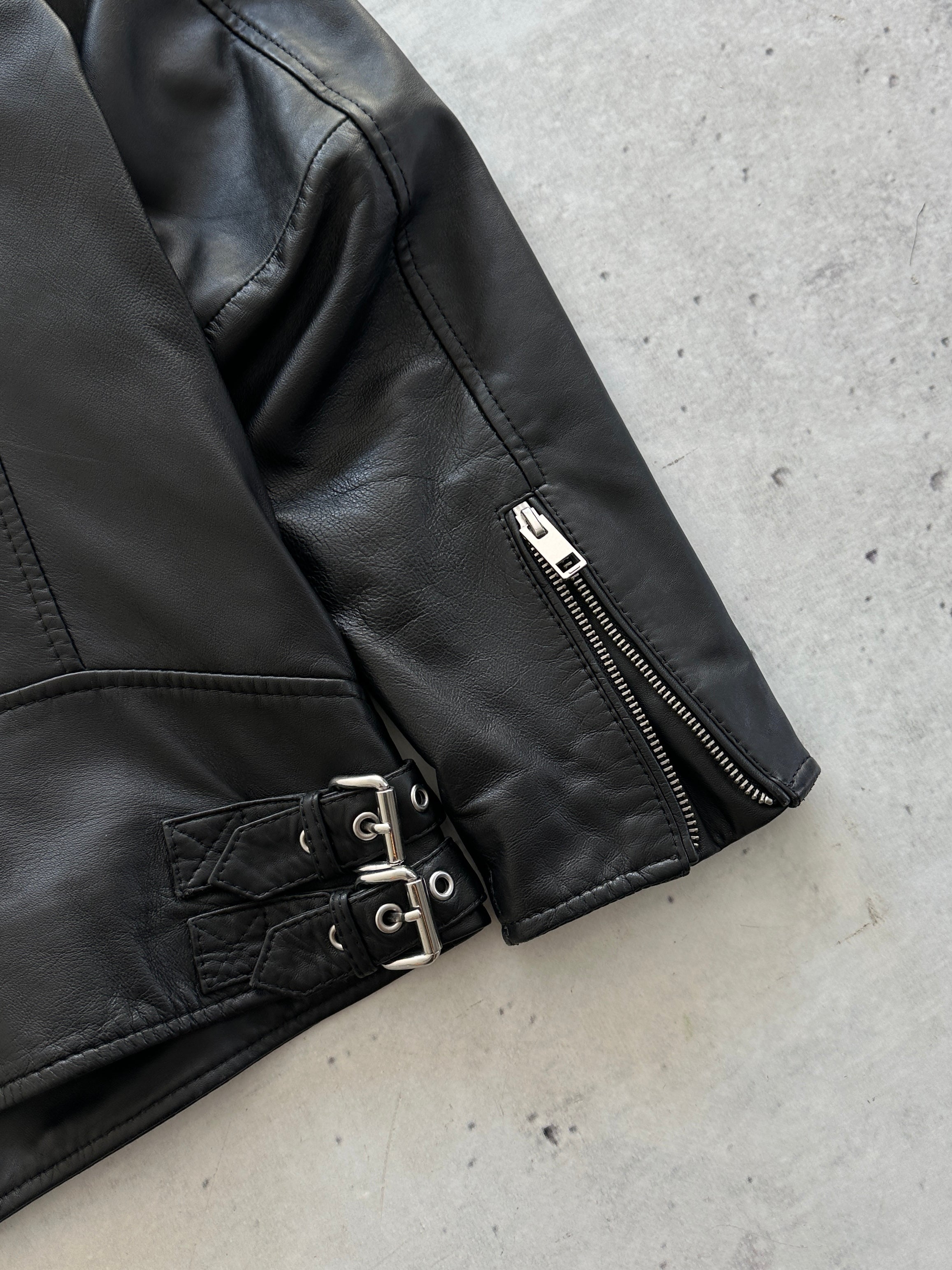 Diesel soft lamb Leather L-Martin 900 zip up Jacket (S)