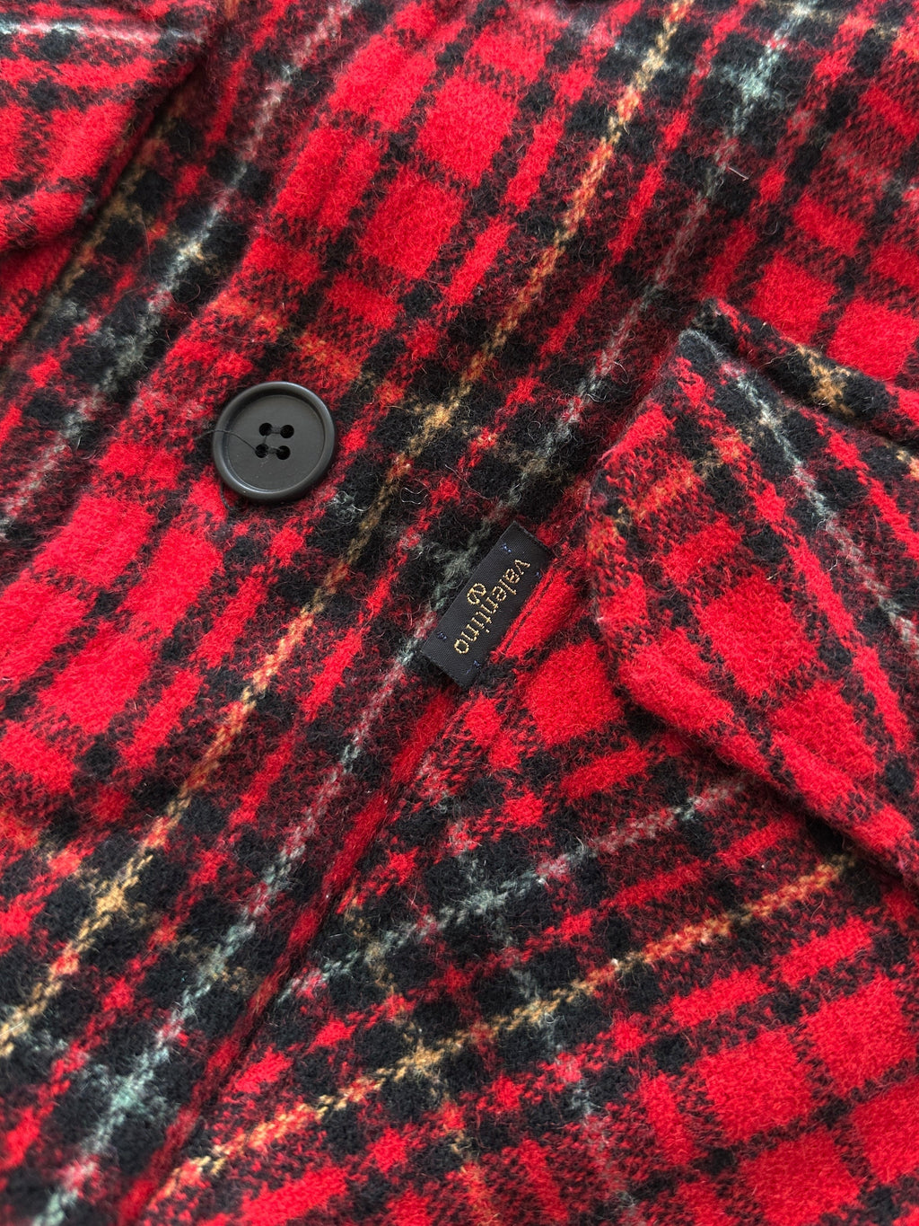 90's Valentino Jeans Wool Tartan Overshirt (XXL)