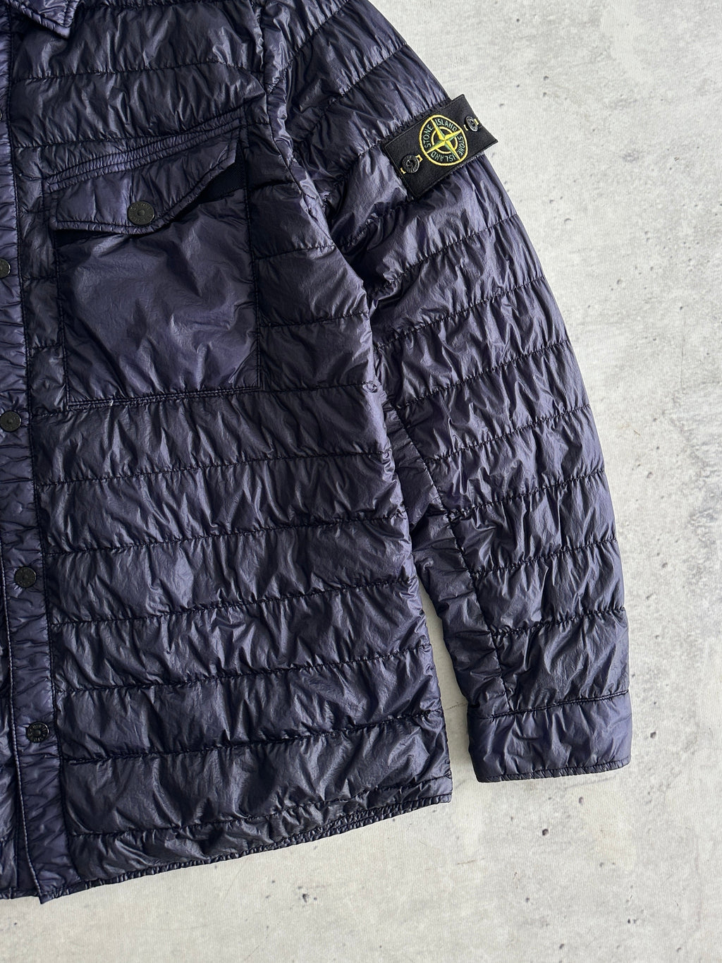 AW/15 Stone Island Garment Dyed Down Overshirt / Jacket (XL)
