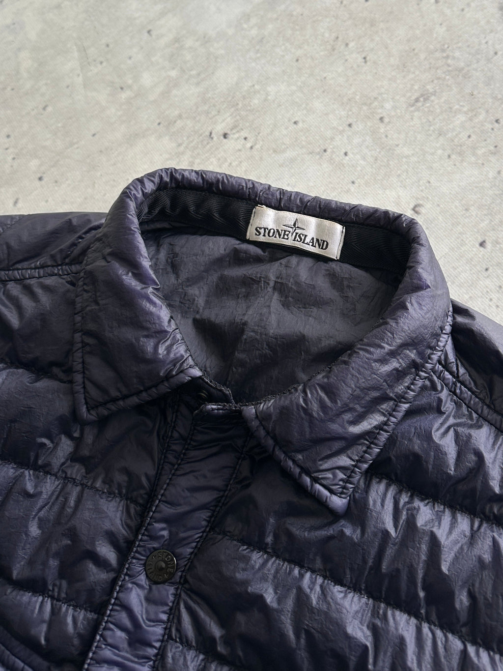 AW/15 Stone Island Garment Dyed Down Overshirt / Jacket (XL)
