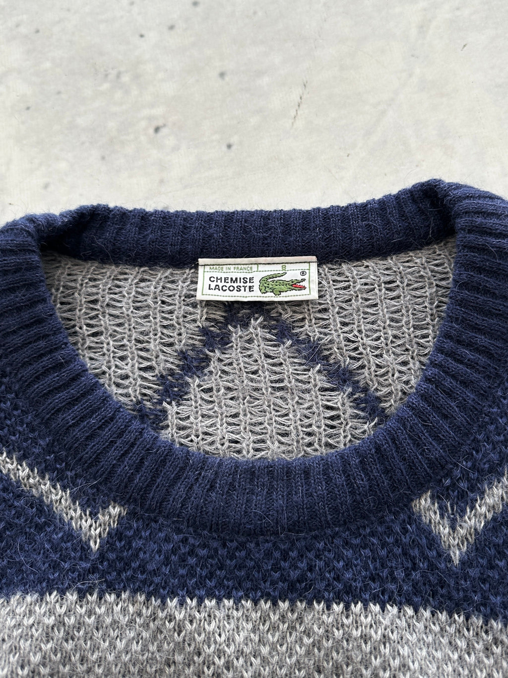 Chemise Lacoste Alpaca Wool Crewneck Knit Jumper (XXL)